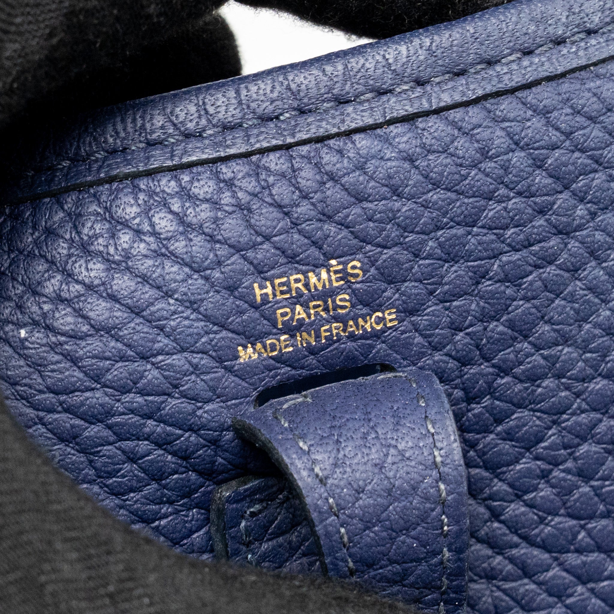 HERMES MINI EVELYNE CLEMENCE BLUE GHW - Image 14