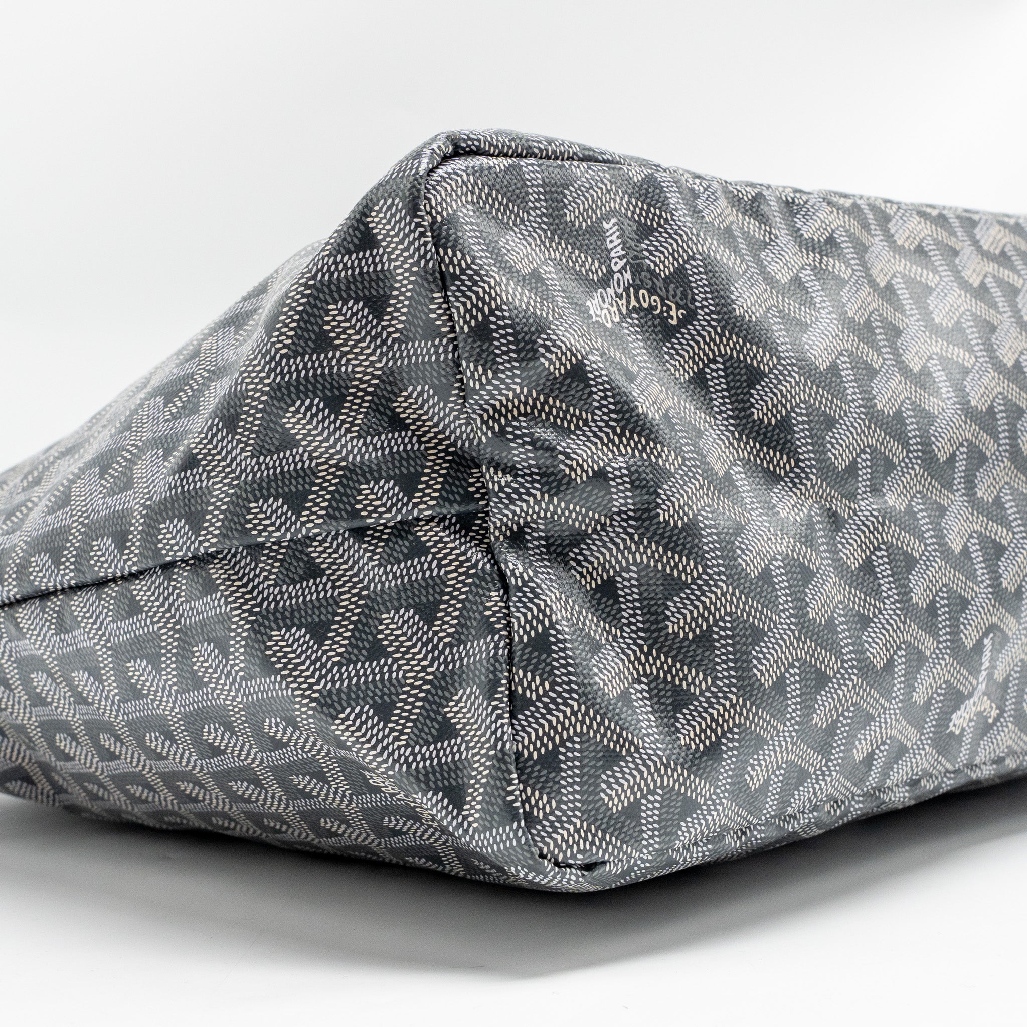 GOYARD SAINT LOUIS PM TOTE GOYARDINE CANVAS/CALFSKIN GREY SHW - Image 6