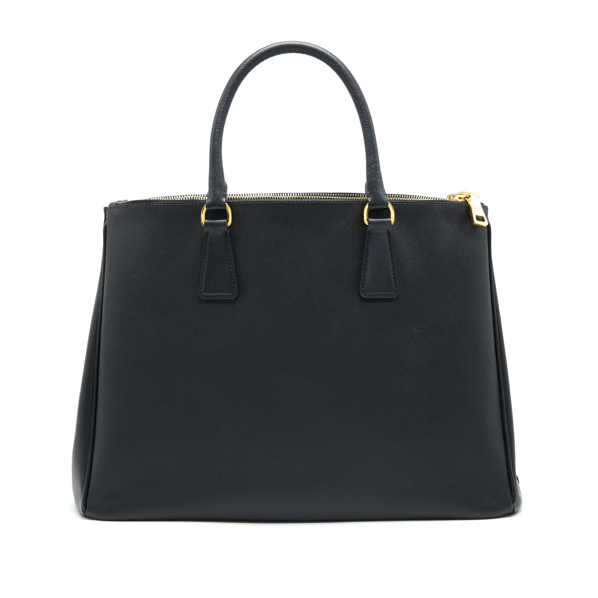 PRADA SAFFIANO LARGE TOTE BAG BLACK GHW - Image 2