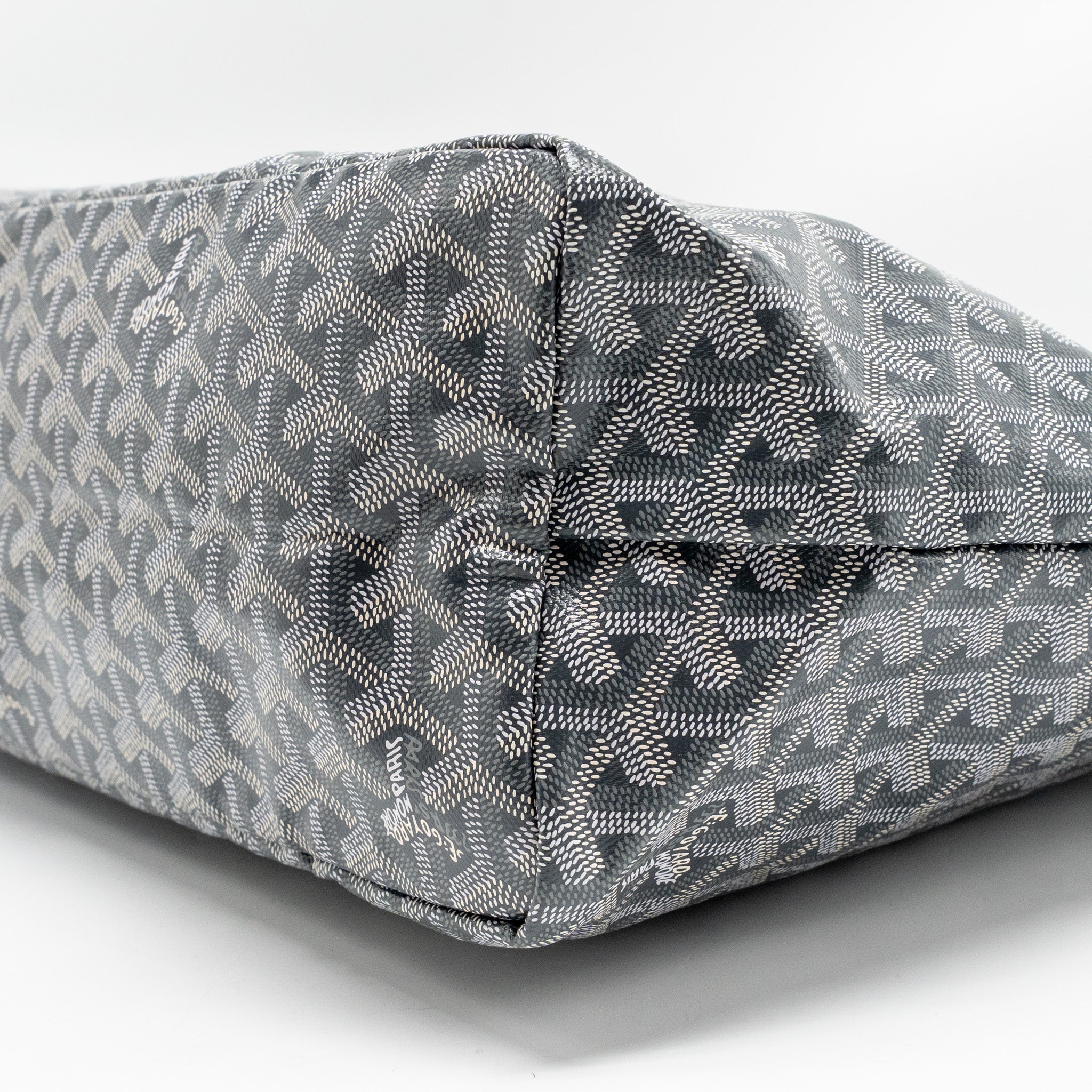 GOYARD SAINT LOUIS PM TOTE GOYARDINE CANVAS/CALFSKIN GREY SHW - Image 7