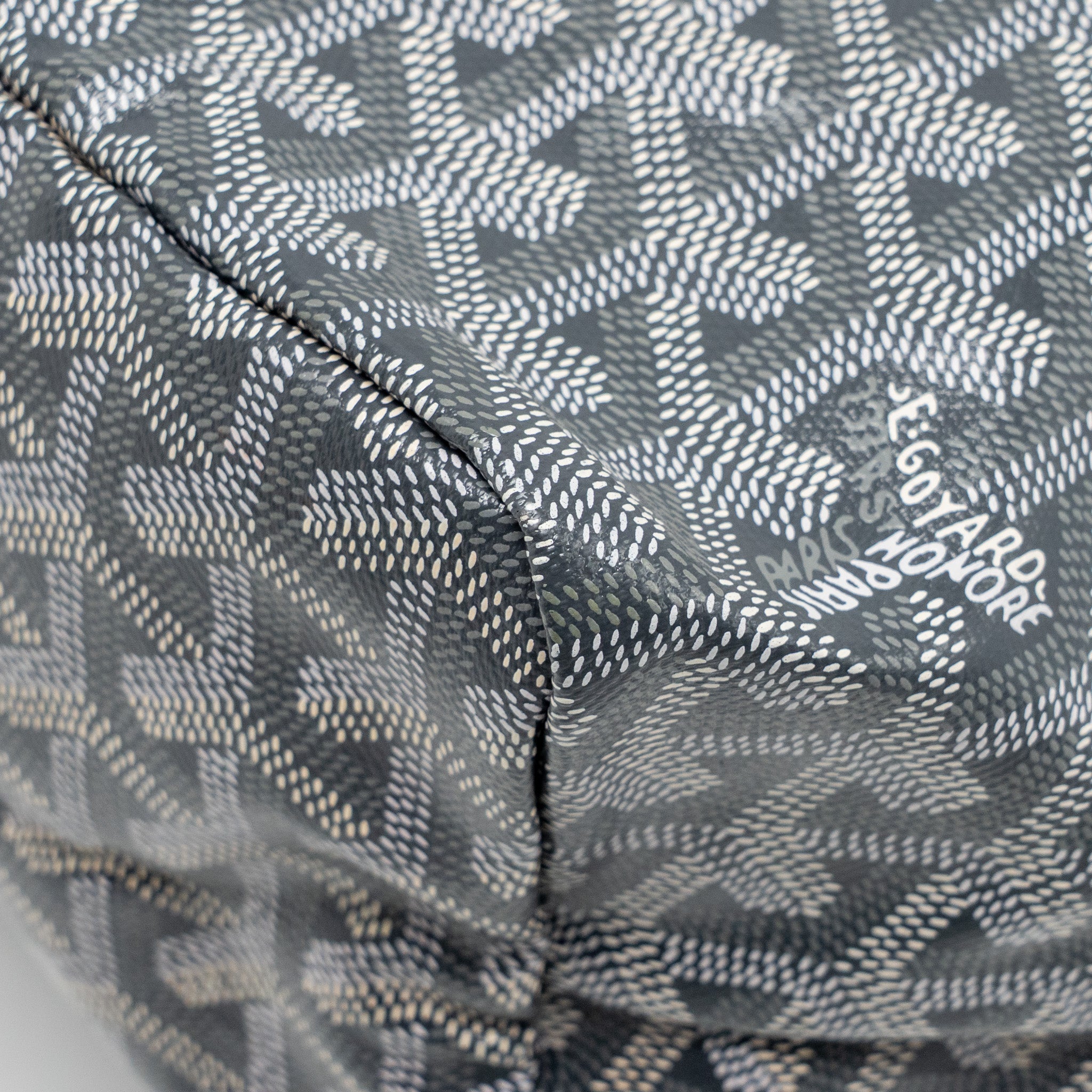 GOYARD SAINT LOUIS PM TOTE GOYARDINE CANVAS/CALFSKIN GREY SHW - Image 9