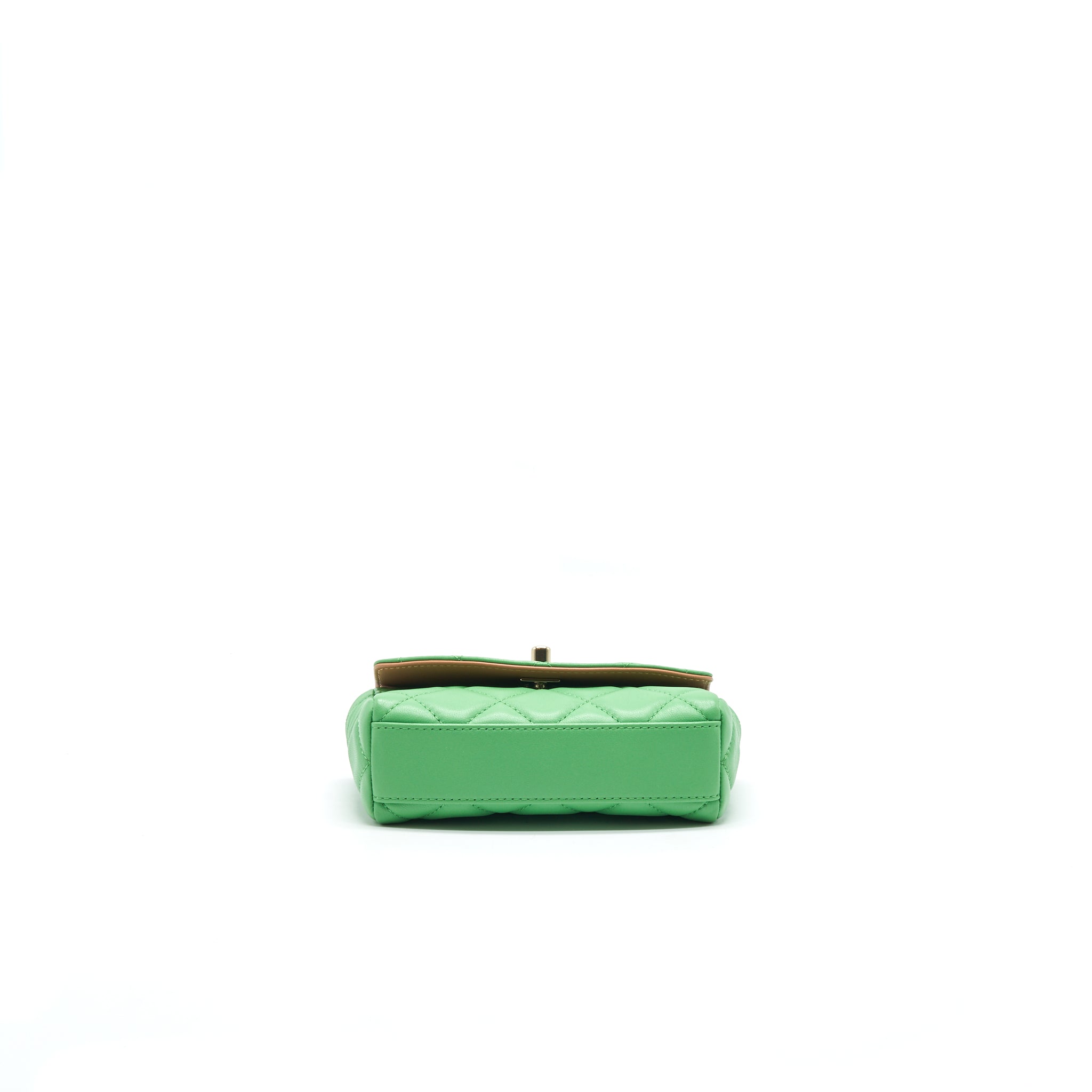 CHANEL SMALL SCARF ENTWINED CHAIN BAG GREEN - Image 5