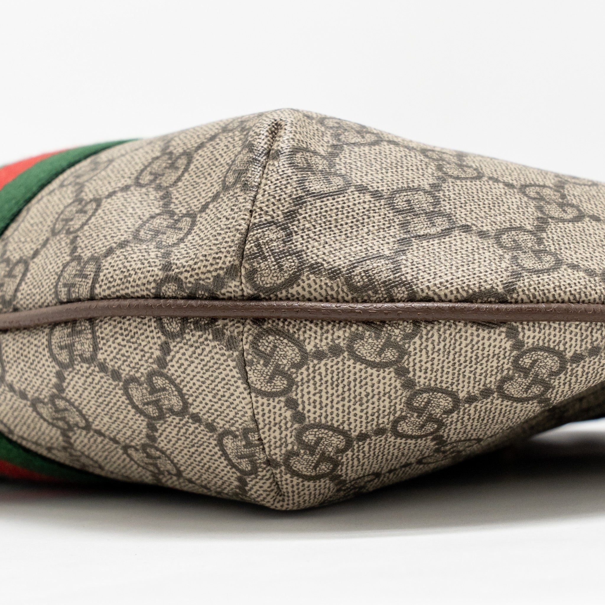 GUCCI SMALL OPHIDIA HALF MOON CROSSBODY HOBO BAG GG SUPREME CANVAS GHW - Image 7