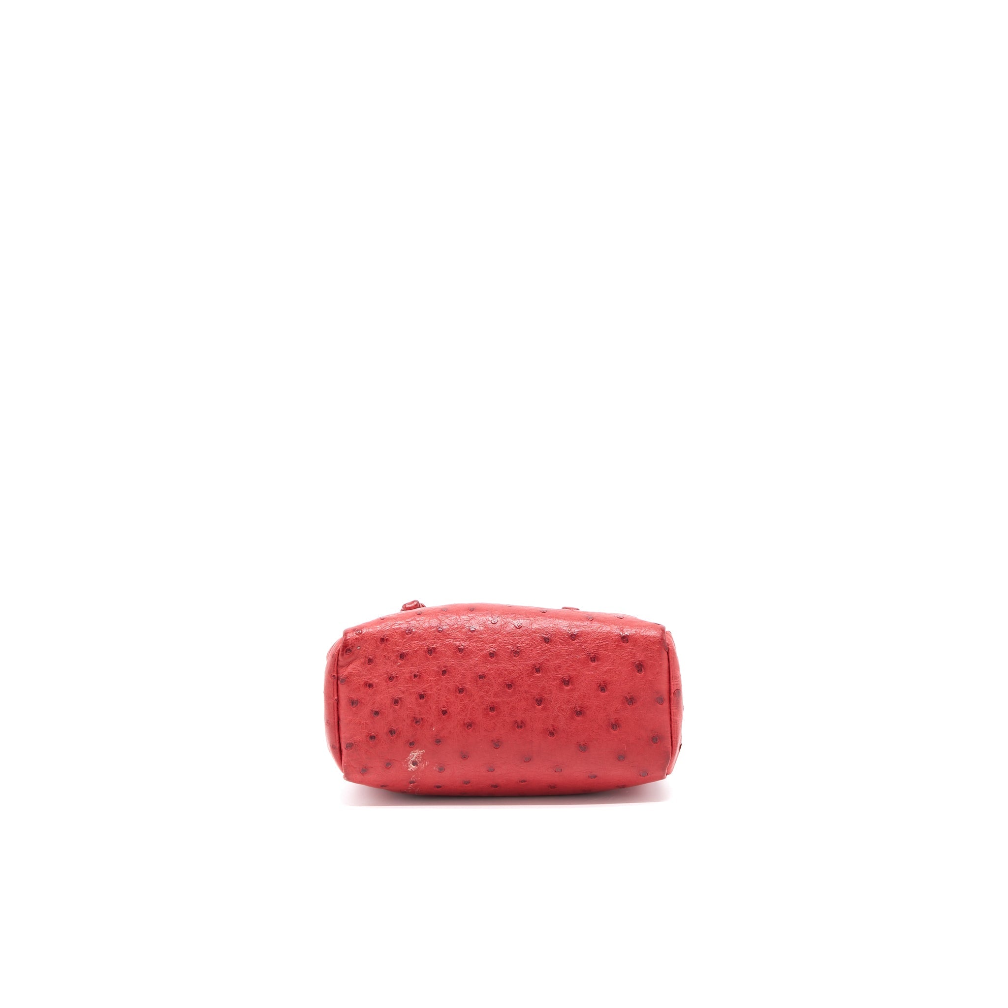 MIUMIU TOTE BAG OSTRICH RED GHW - Image 5