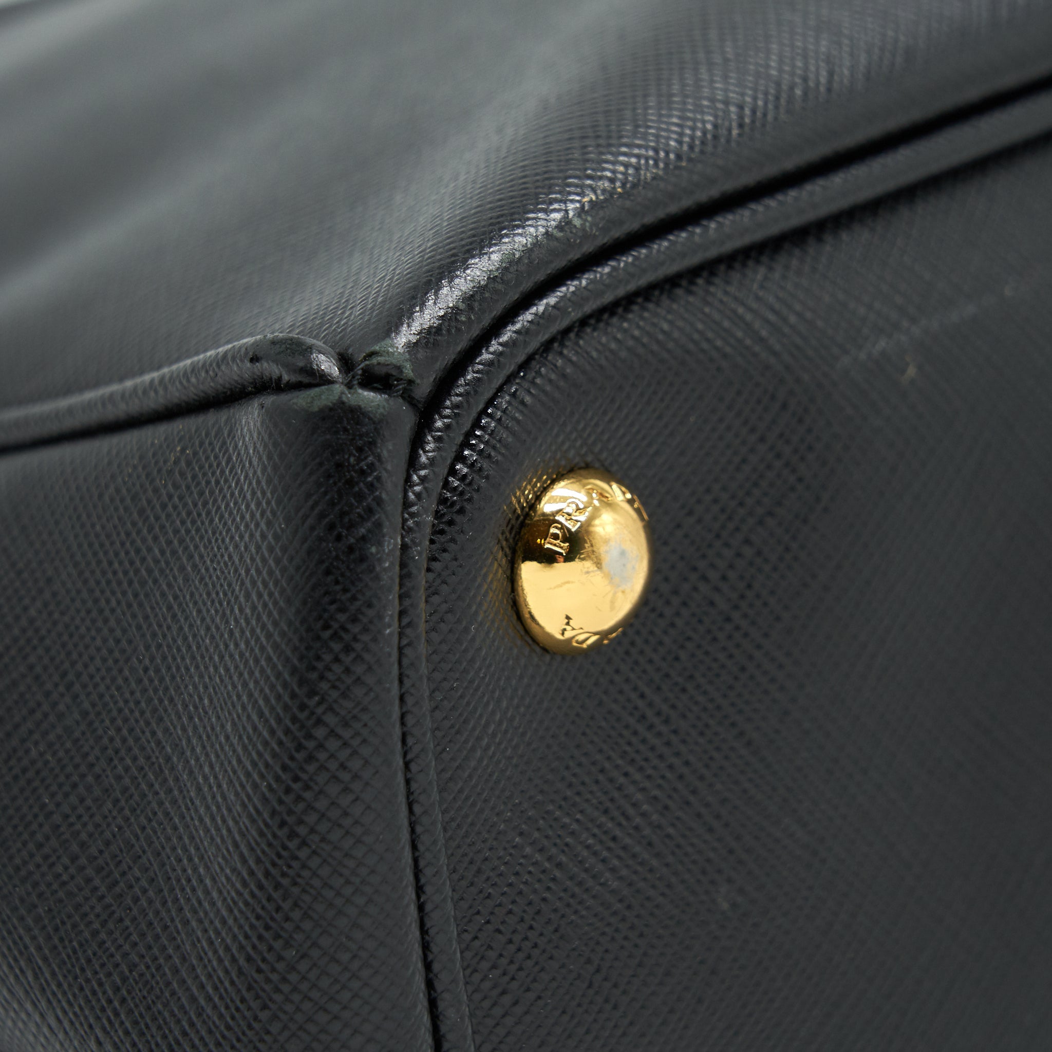 PRADA SAFFIANO LARGE TOTE BAG BLACK GHW - Image 7