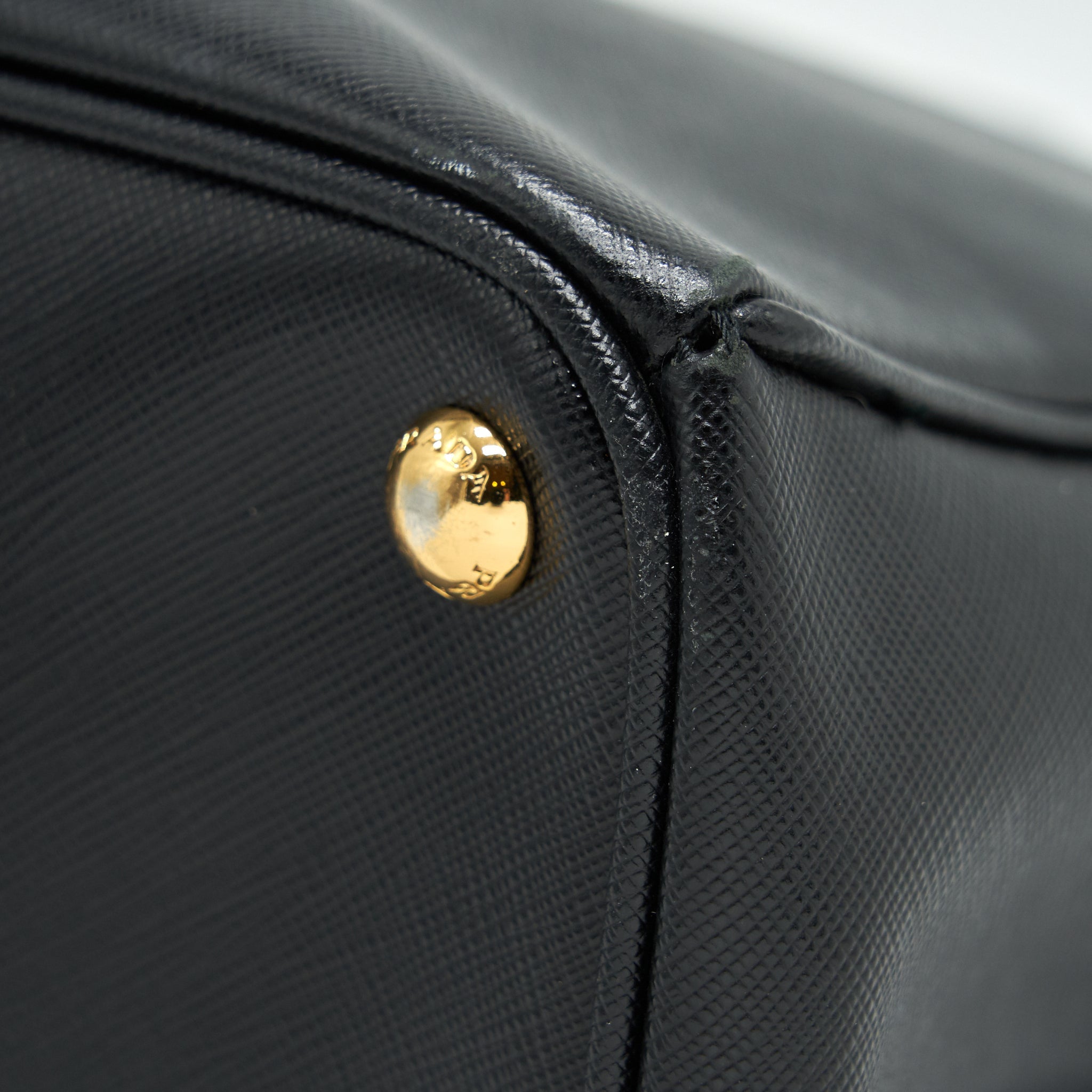 PRADA SAFFIANO LARGE TOTE BAG BLACK GHW - Image 8