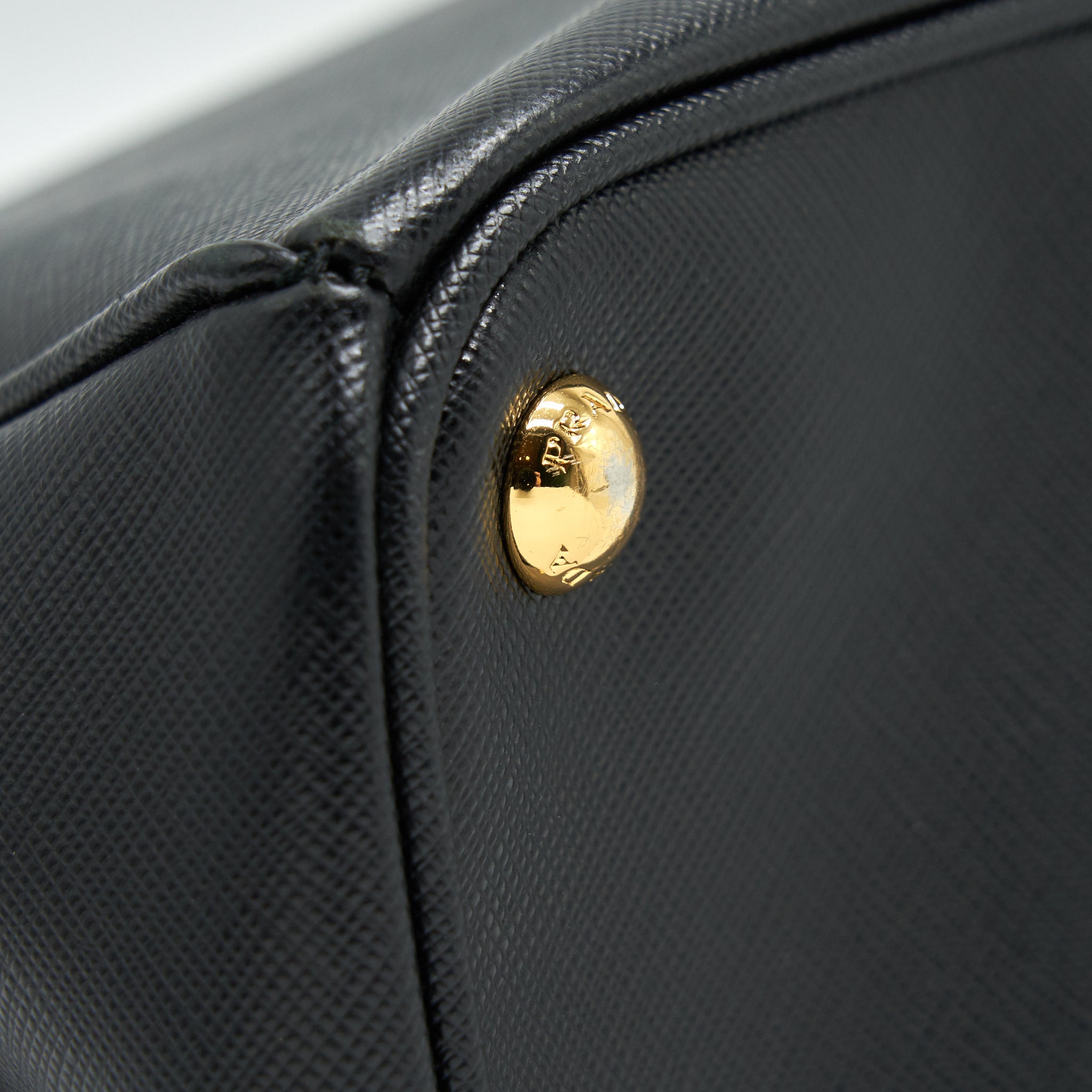 PRADA SAFFIANO LARGE TOTE BAG BLACK GHW - Image 9