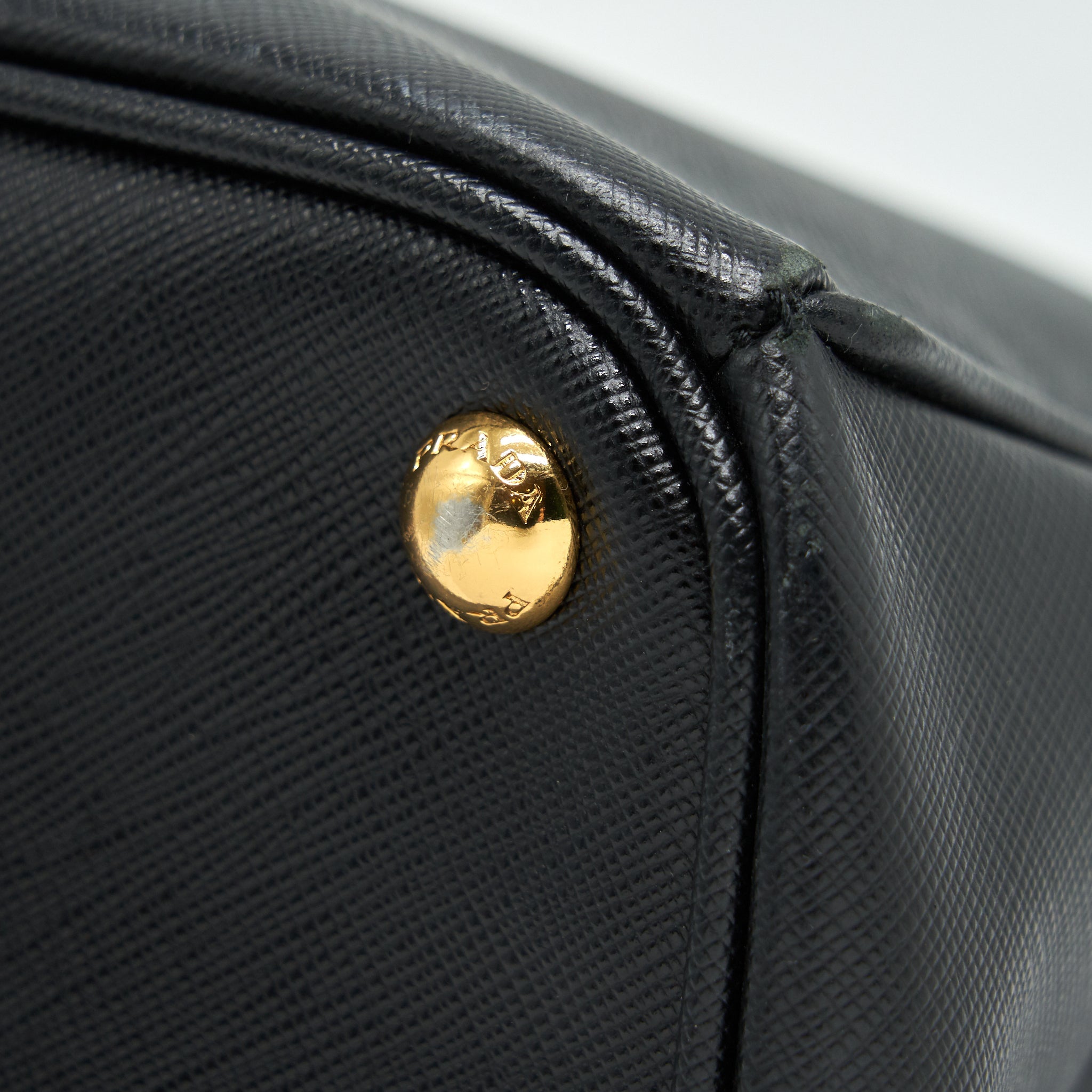 PRADA SAFFIANO LARGE TOTE BAG BLACK GHW - Image 10