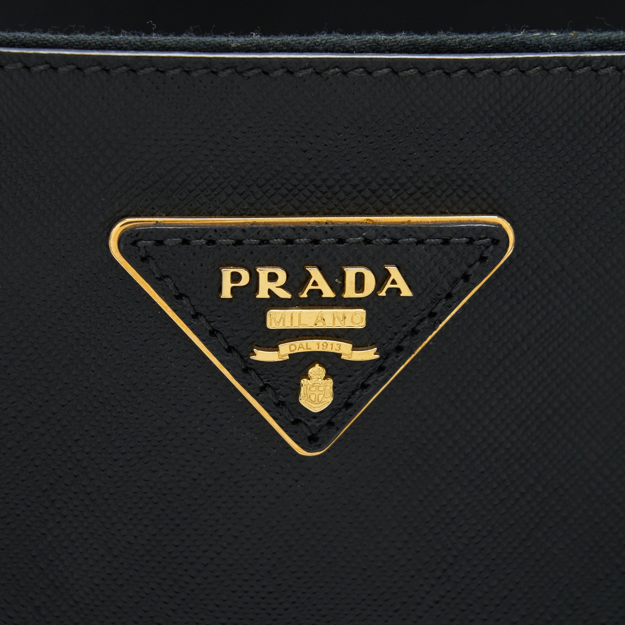 PRADA SAFFIANO LARGE TOTE BAG BLACK GHW - Image 6