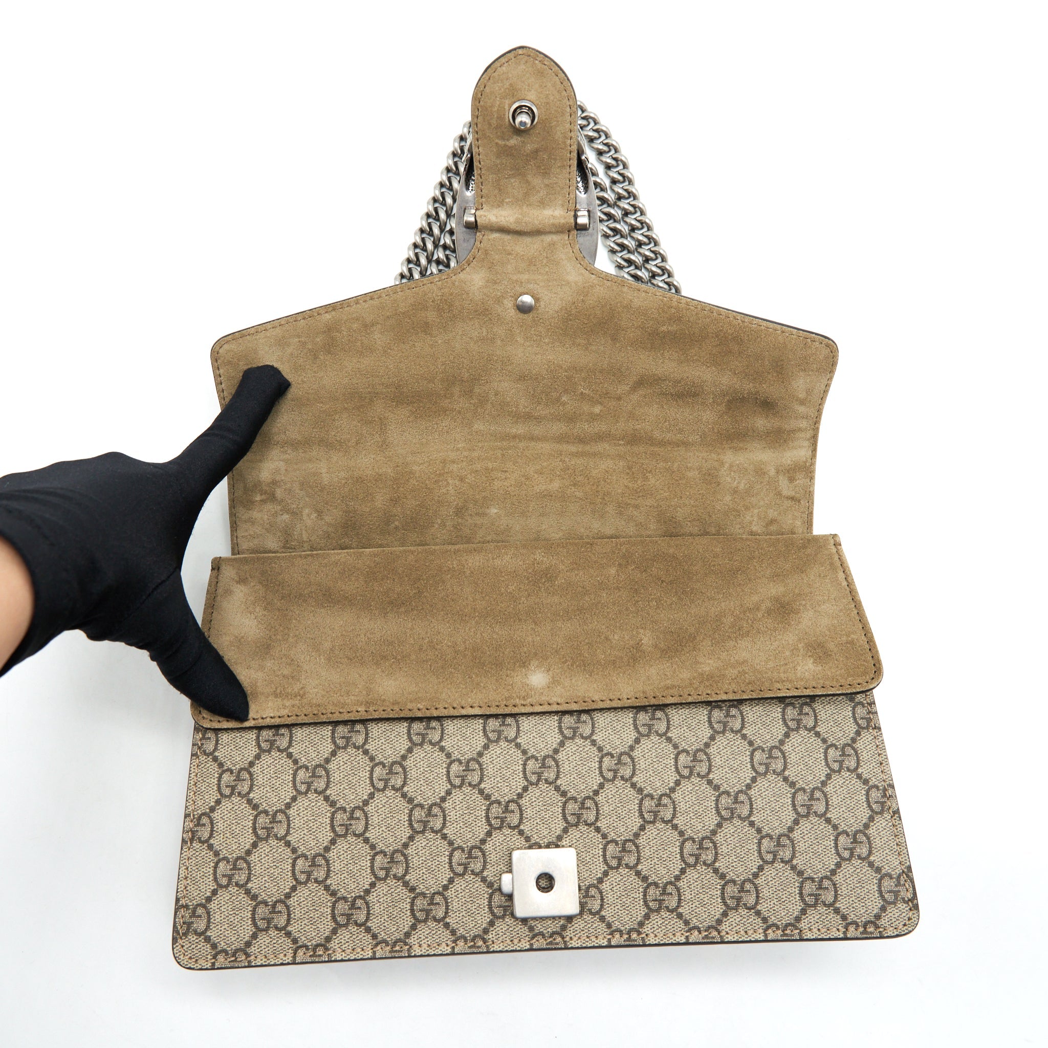 GUCCI DIONYSUS GG SMALL SHOULDER BAG BEIGE - Image 10
