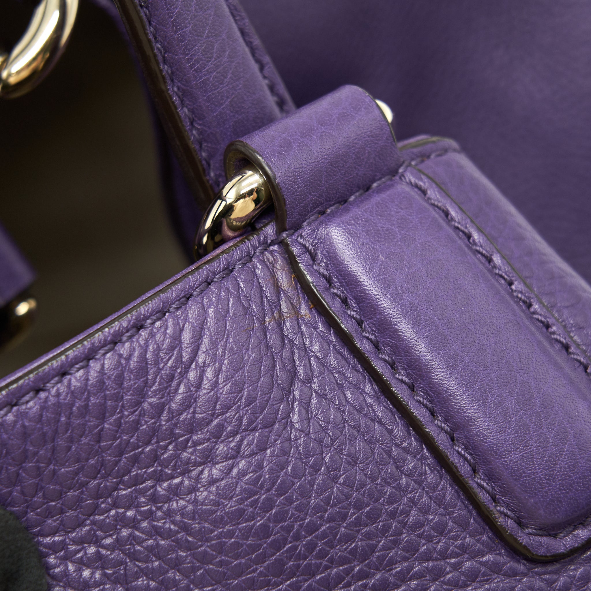 GUCCI PURPLE SHOULDER TOTE BAG - Image 13