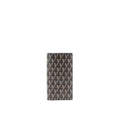 GOYARD RICHELIEU WALLET GOYARDINE IN BLACK CANVAS