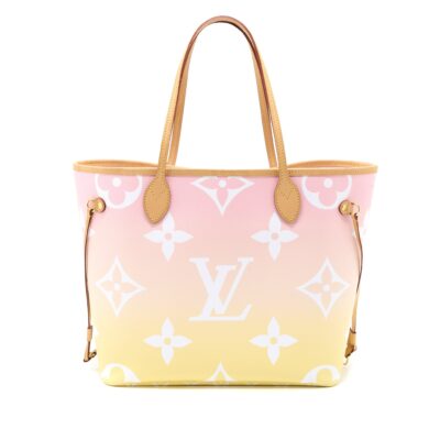 Alternative view of LOUIS VUITTON NEVERFULL MM BY THE POOL OMBRÉ ROSE GHW
