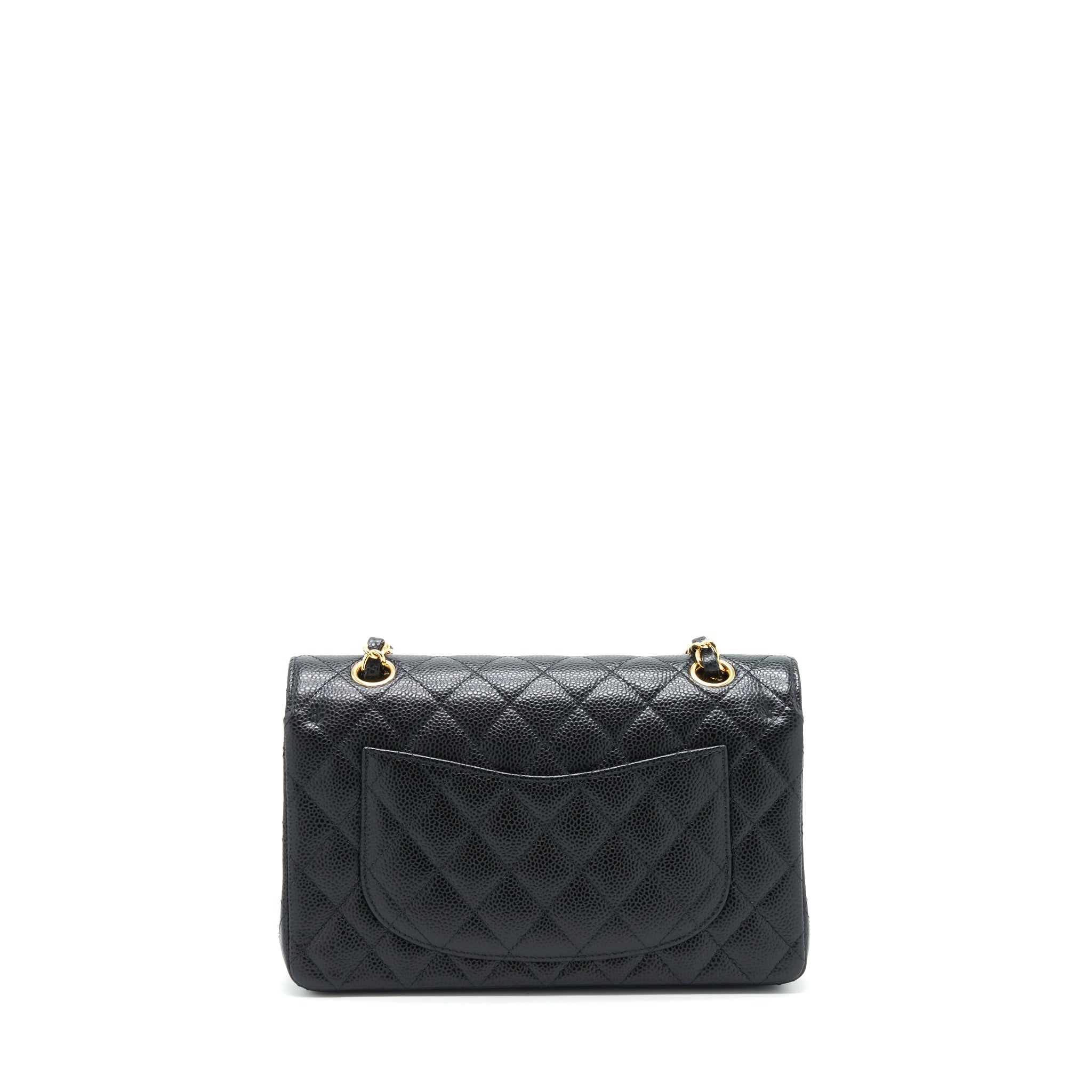 CHANEL SMALL CLASSIC DOUBLE FLAP CAVIAR BLACK GHW - Image 2