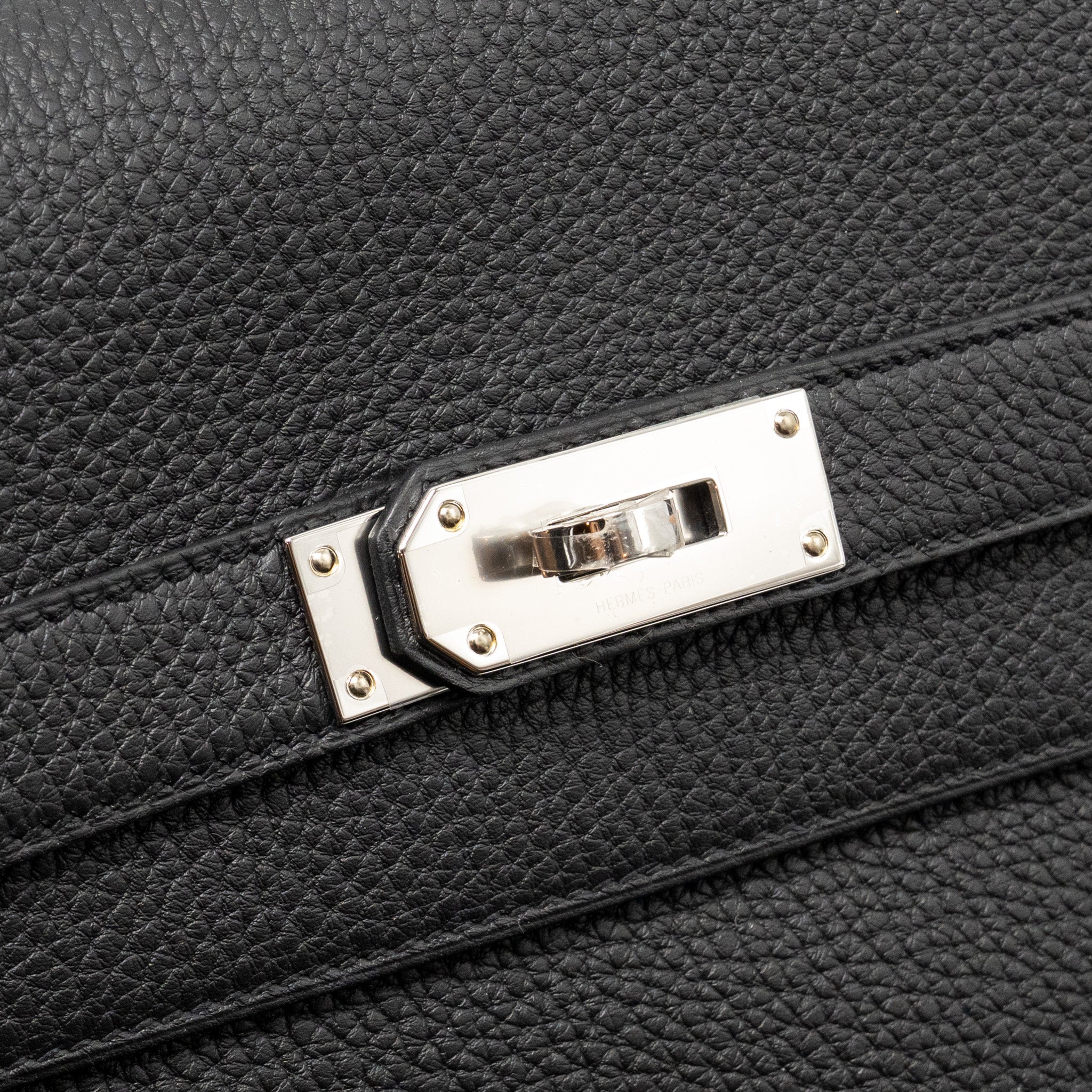HERMES KELLY MESSENGER PM BAG TOGO BLACK SHW - Image 13
