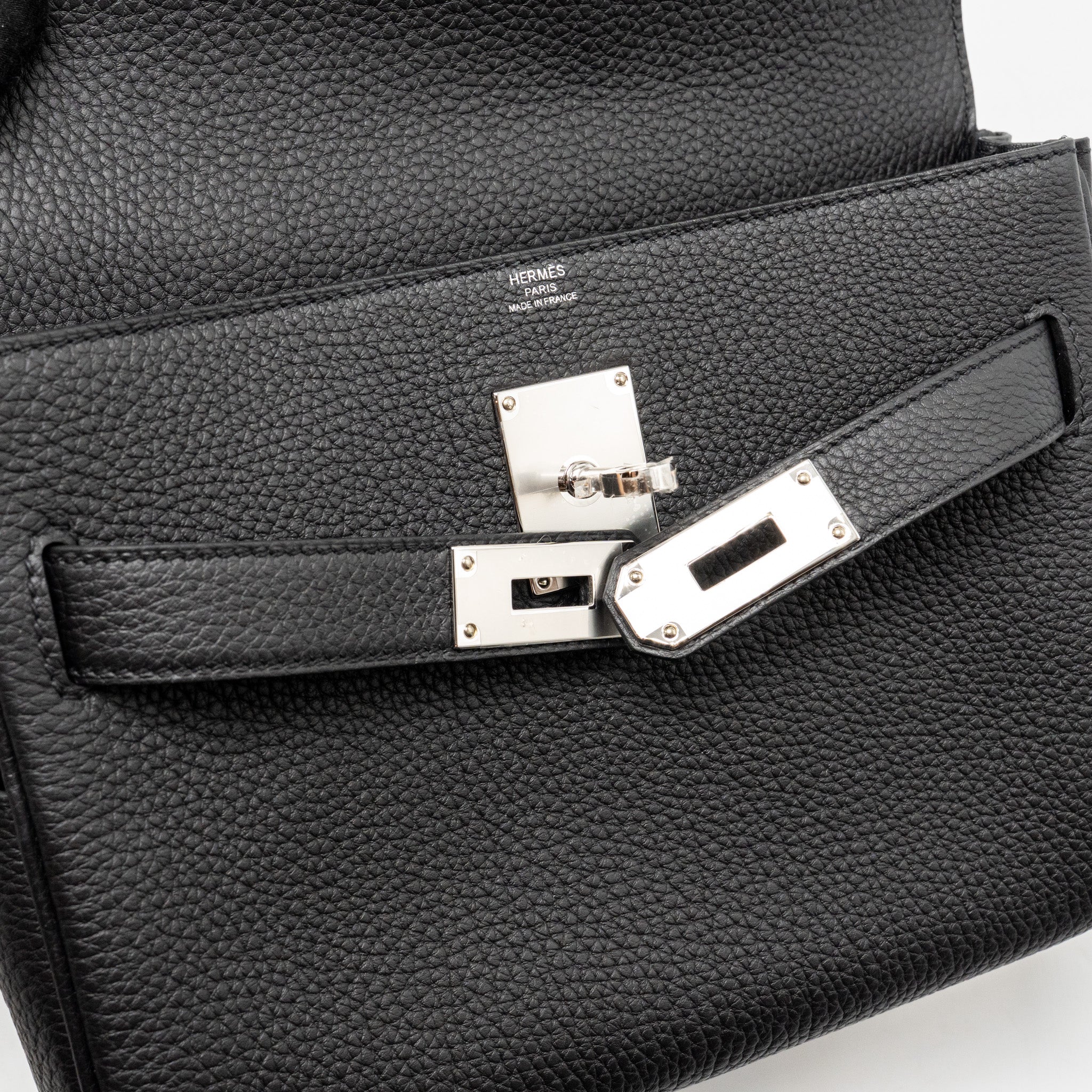 HERMES KELLY MESSENGER PM BAG TOGO BLACK SHW - Image 14