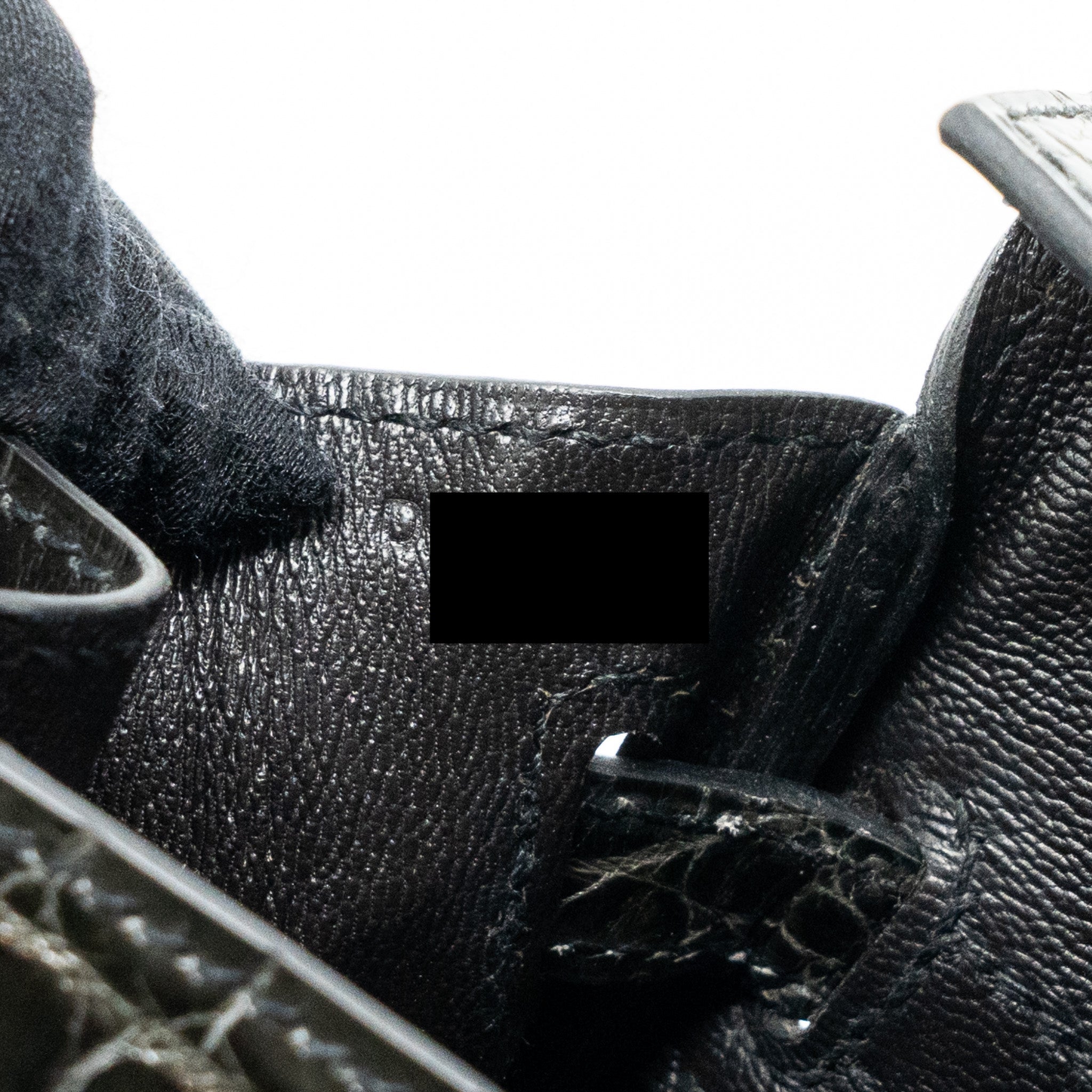 HERMES BIRKIN 25 SHINY CROCODILE NILOTICUS 88 GRAPHITE GHW - Image 19