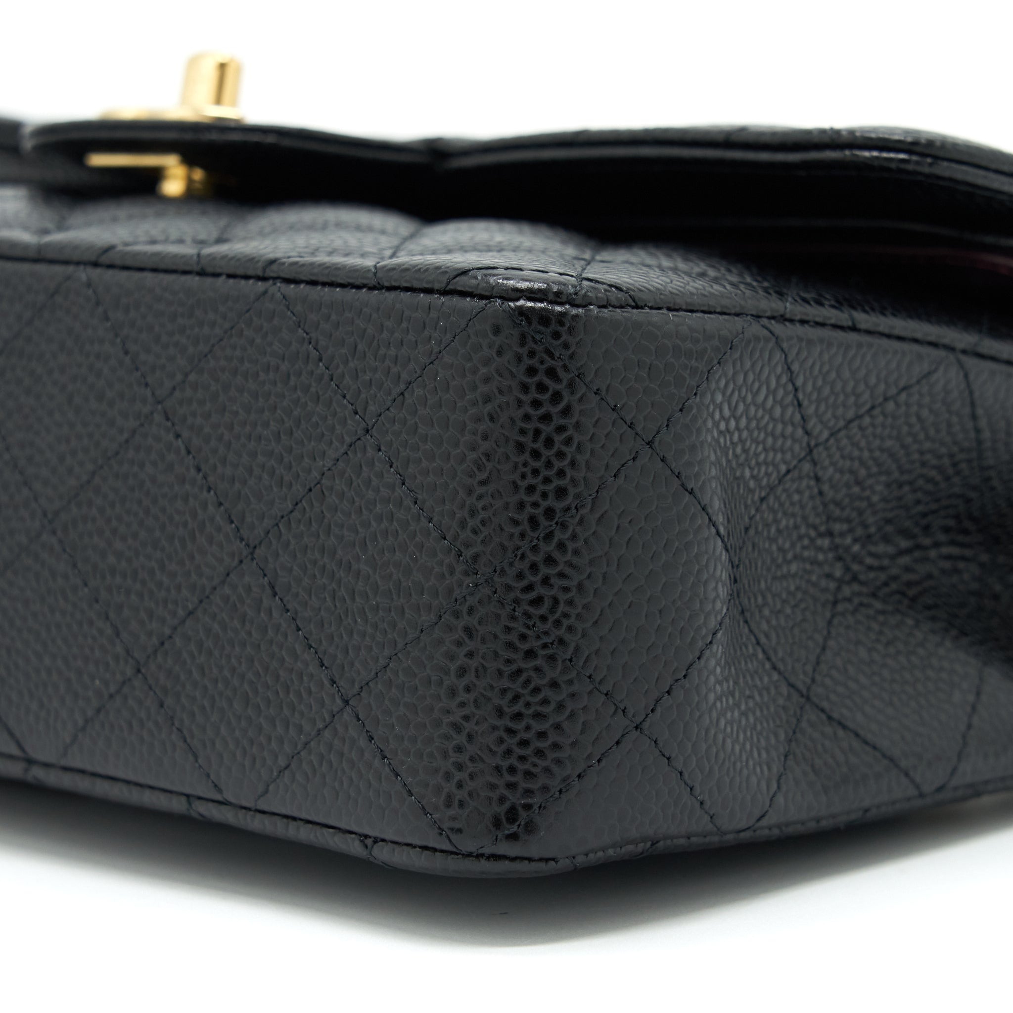 CHANEL SMALL CLASSIC DOUBLE FLAP CAVIAR BLACK GHW - Image 9