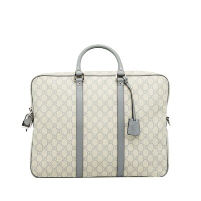 Alternative view of GUCCI MEN'S MONOGRAM CANVAS BRIEFCASE BEIGE