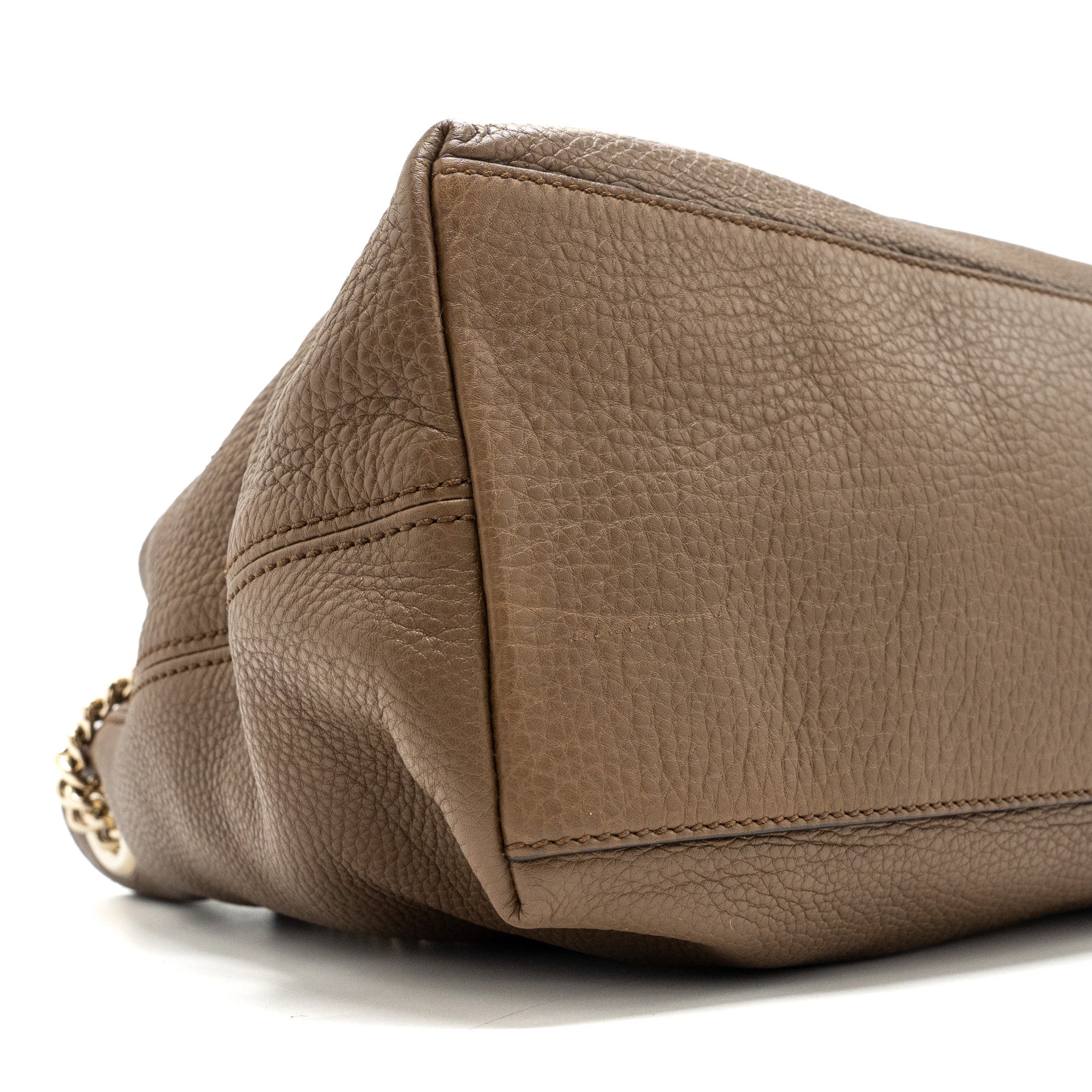 GUCCI DISCO TOTE BAG CALFSKIN BROWN LGHW - Image 6