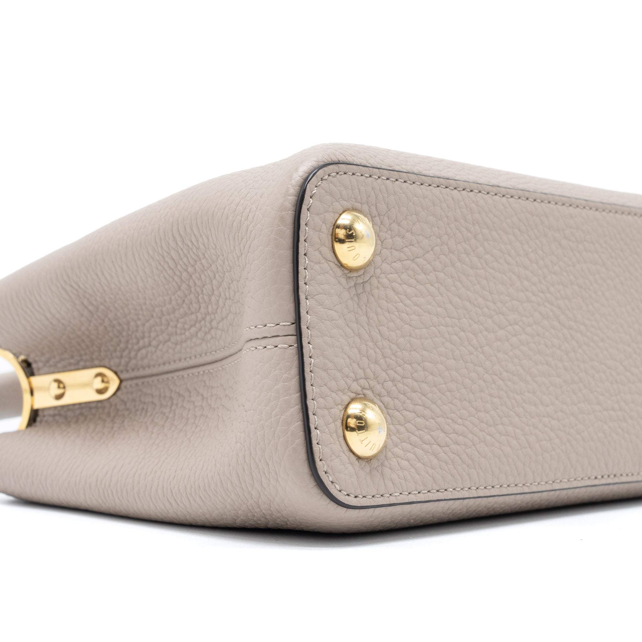 LOUIS VUITTON CAPUCINES BB TAURILLON GALET GHW - Image 10
