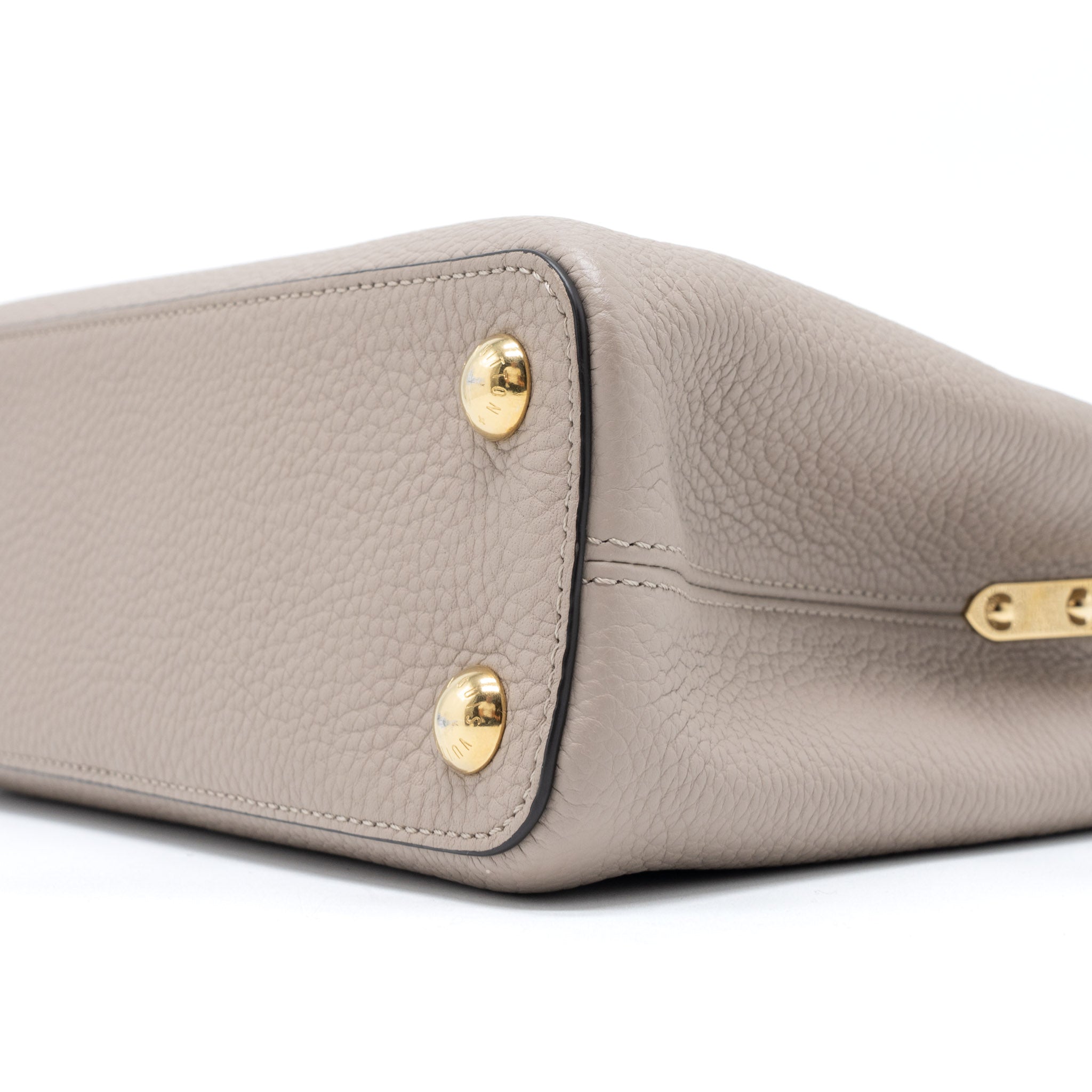 LOUIS VUITTON CAPUCINES BB TAURILLON GALET GHW - Image 11