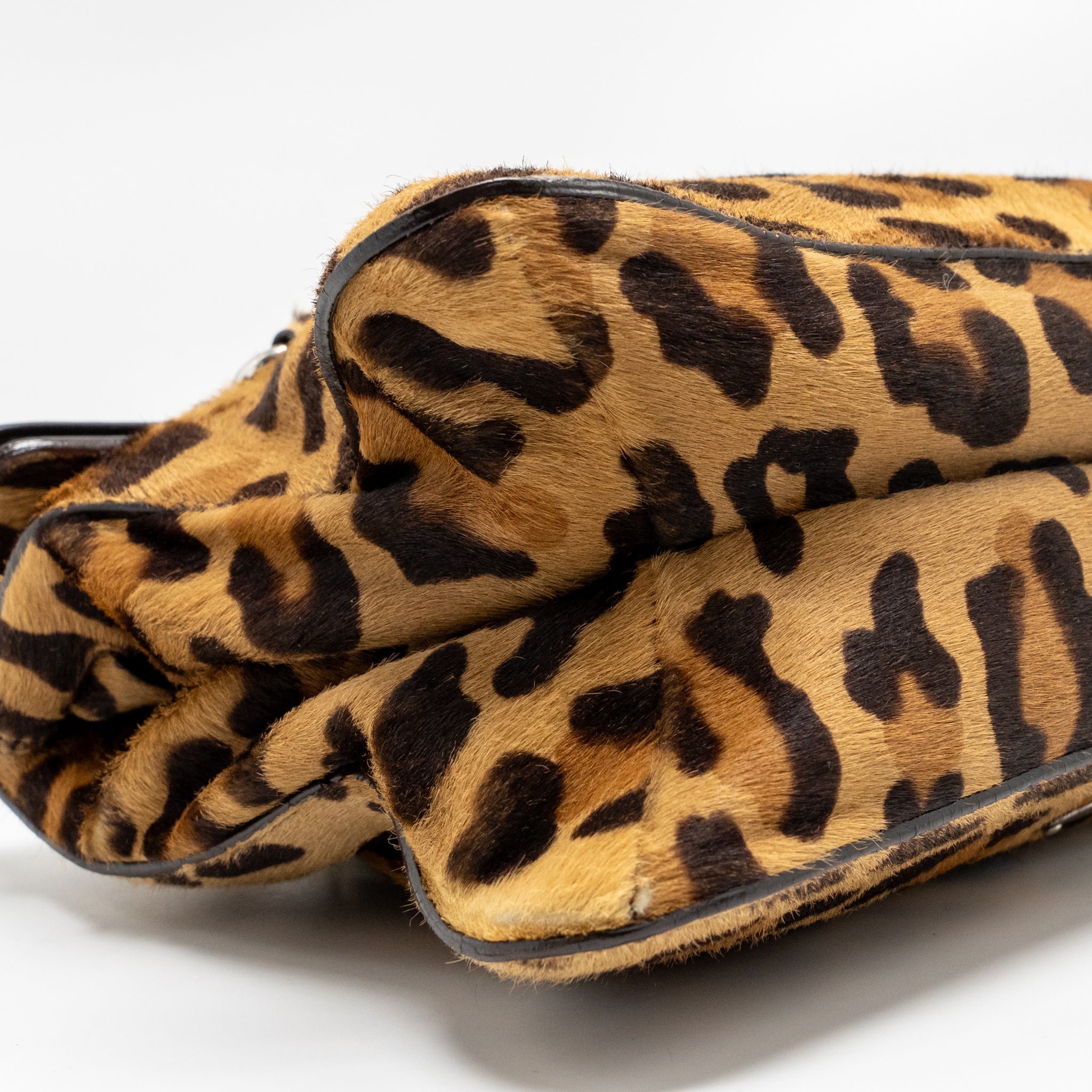PRADA LEOPARD PRINT SHOULDER BAG PONYHAIR MULTICOLOURED SHW - Image 6