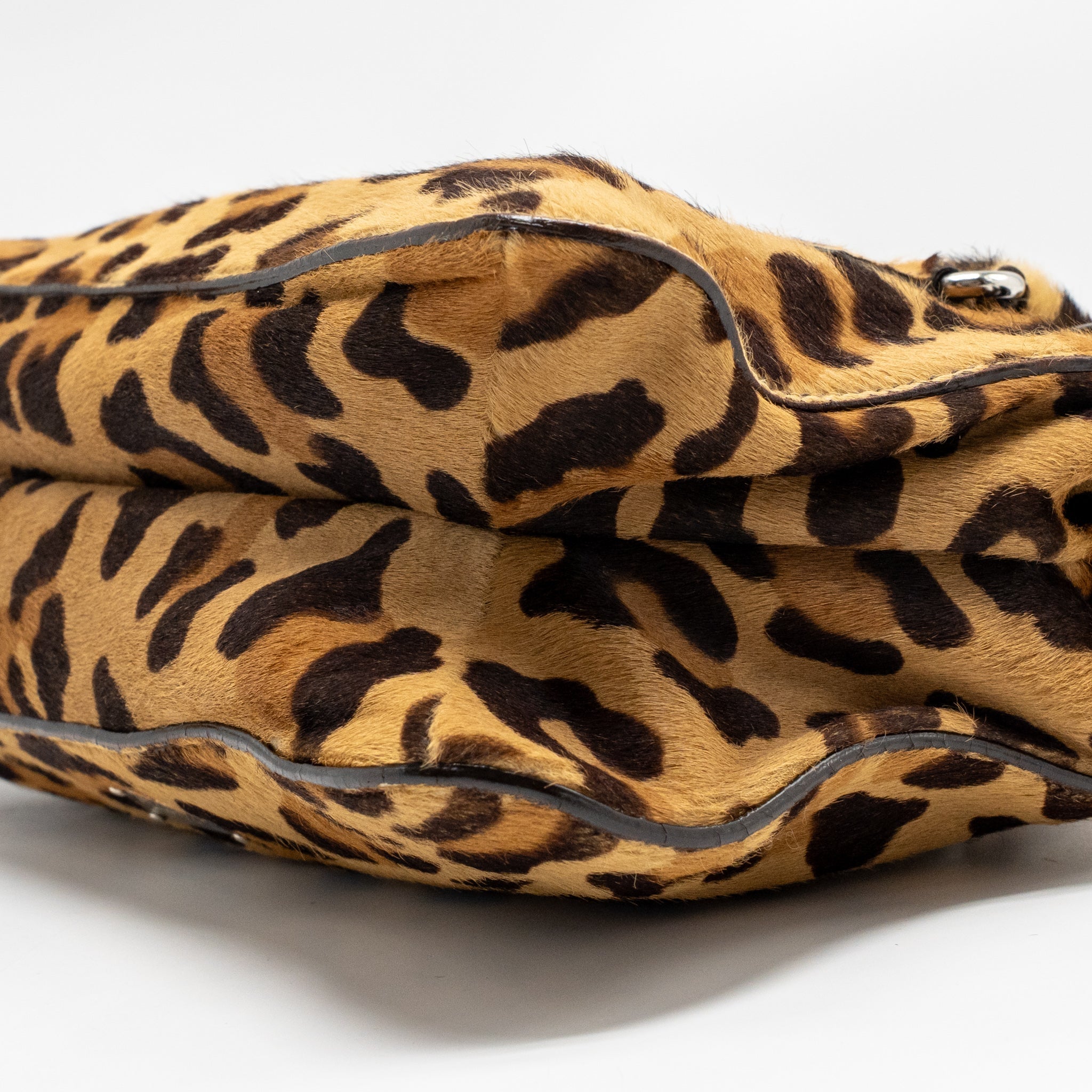 PRADA LEOPARD PRINT SHOULDER BAG PONYHAIR MULTICOLOURED SHW - Image 7