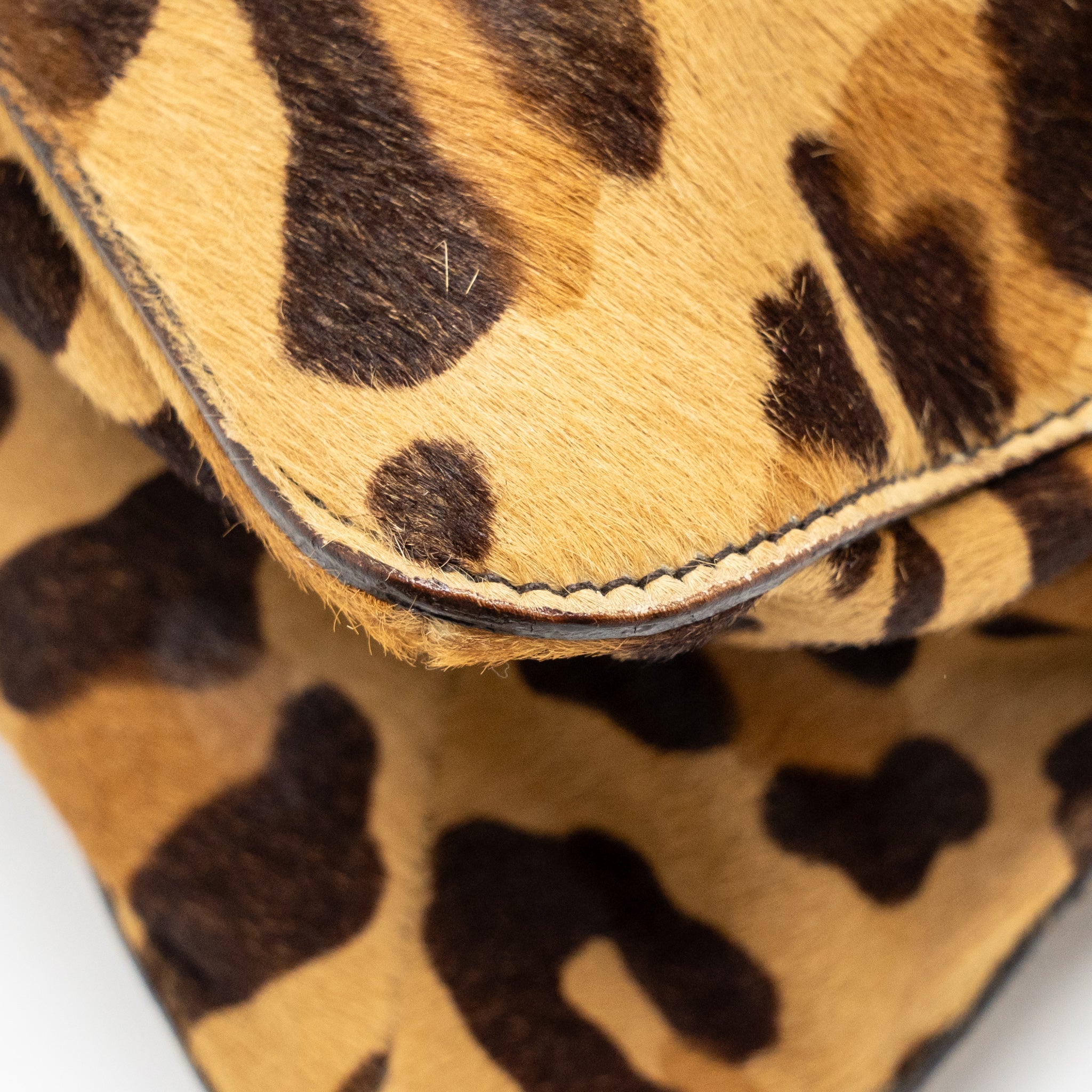PRADA LEOPARD PRINT SHOULDER BAG PONYHAIR MULTICOLOURED SHW - Image 9