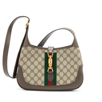 GUCCI/BALENCIAGA JACKIE BAG SUPREME CANVAS AND LEATHER GHW