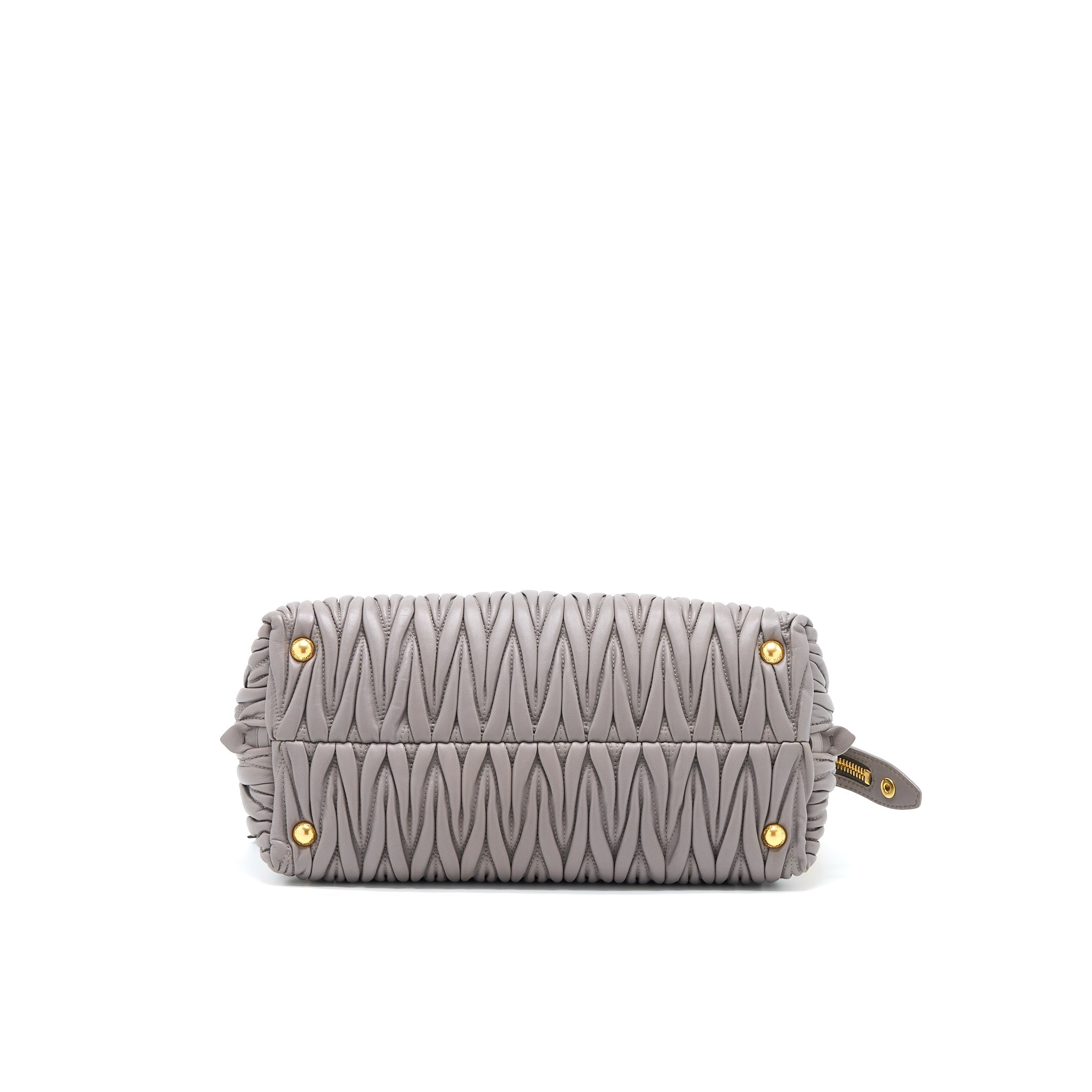 MIUMIU MATELASSE TOTE BAG LAMBSKIN ARGILLA GHW - Image 5