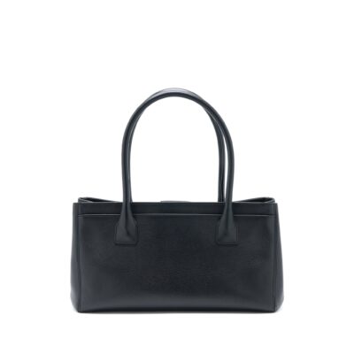 Alternative view of CHANEL CERF TOTE BAG GRAINED CALFSKIN BLACK SHW