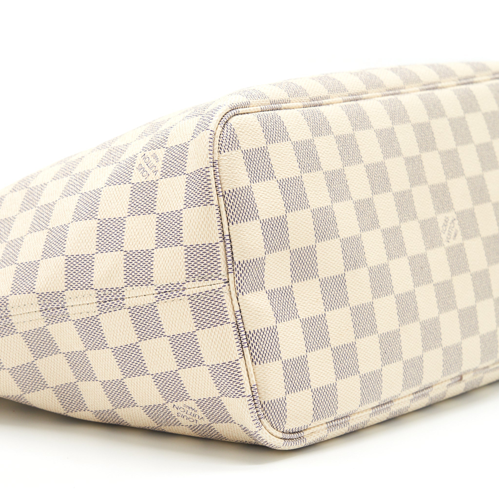 LOUIS VUITTON NEVERFULL MM DAMIER AZUR GHW - Image 8