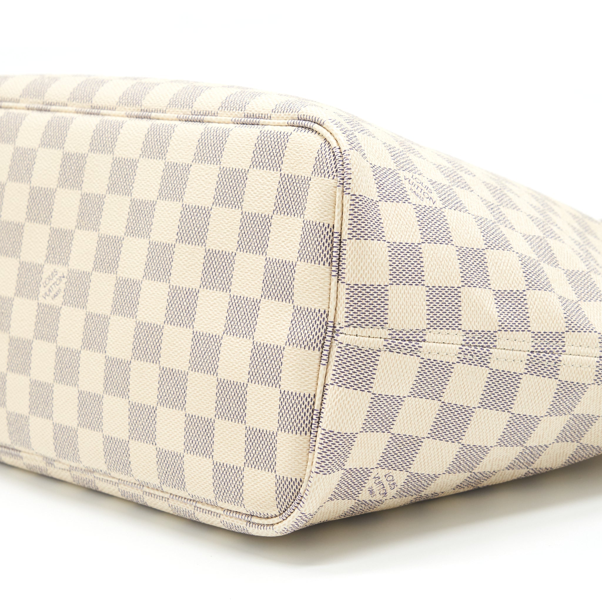 LOUIS VUITTON NEVERFULL MM DAMIER AZUR GHW - Image 9