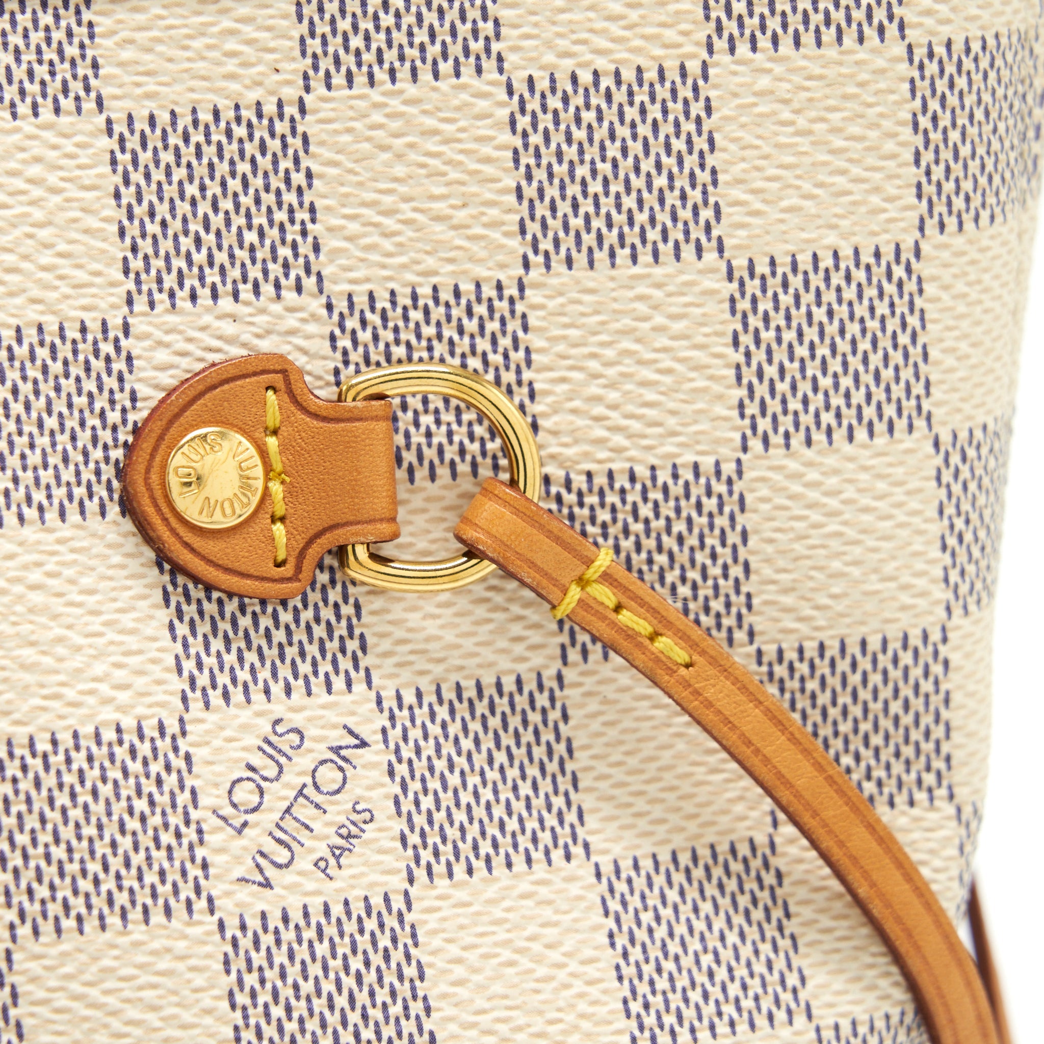 LOUIS VUITTON NEVERFULL MM DAMIER AZUR GHW - Image 7
