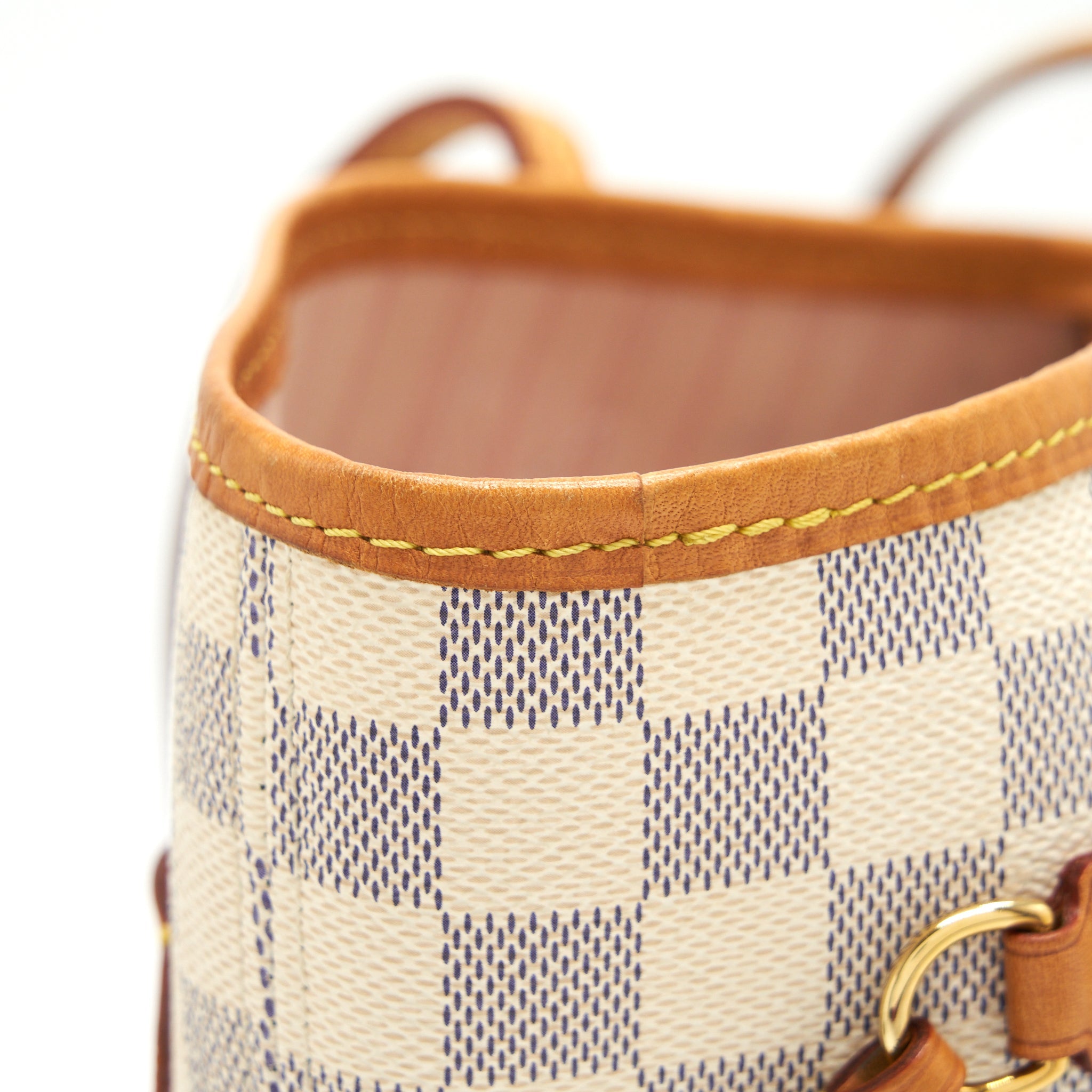 LOUIS VUITTON NEVERFULL MM DAMIER AZUR GHW - Image 10