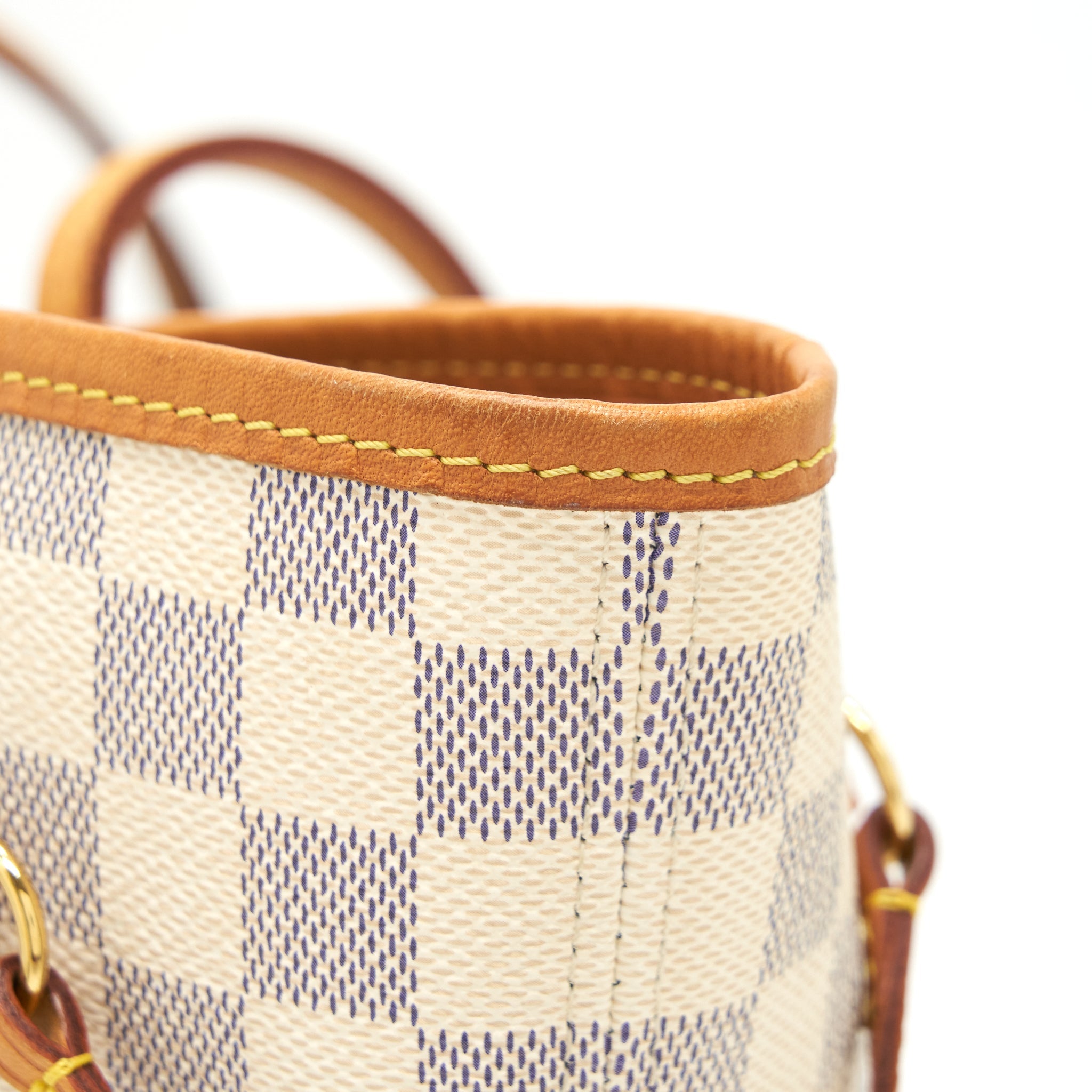 LOUIS VUITTON NEVERFULL MM DAMIER AZUR GHW - Image 11