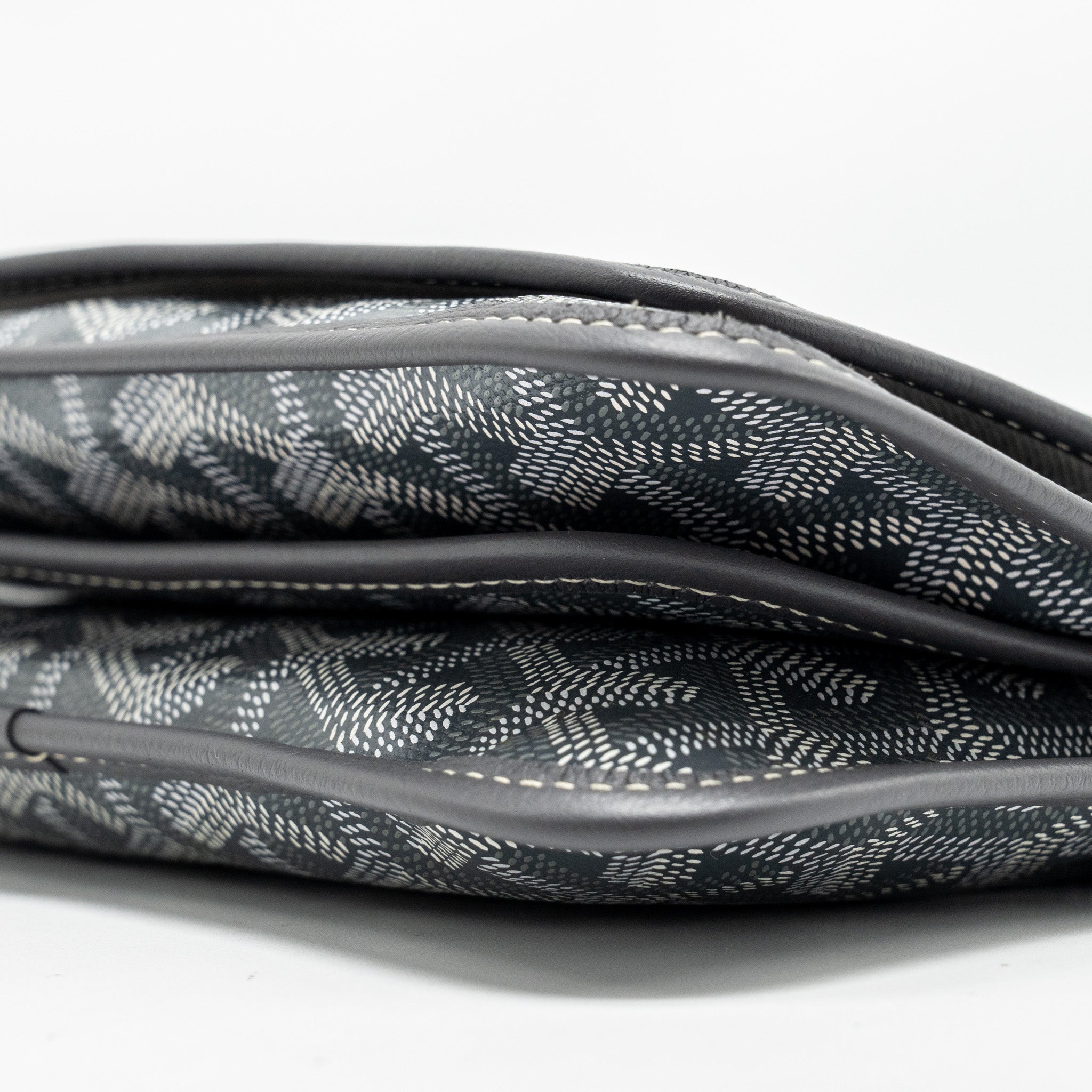 GOYARD PLUMET POCHETTE POCKET WALLET GOYARDLINE CANVAS GREY SHW - Image 7