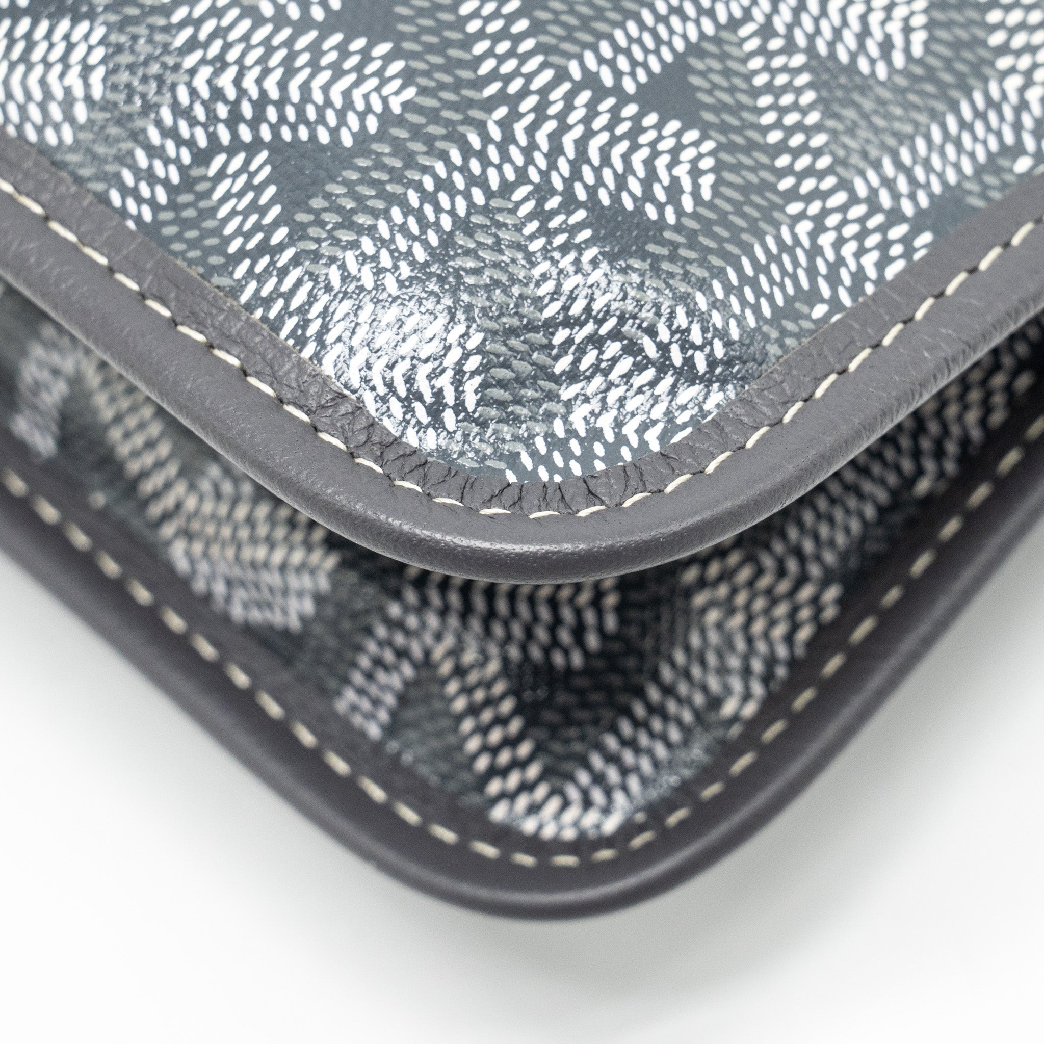 GOYARD PLUMET POCHETTE POCKET WALLET GOYARDLINE CANVAS GREY SHW - Image 10