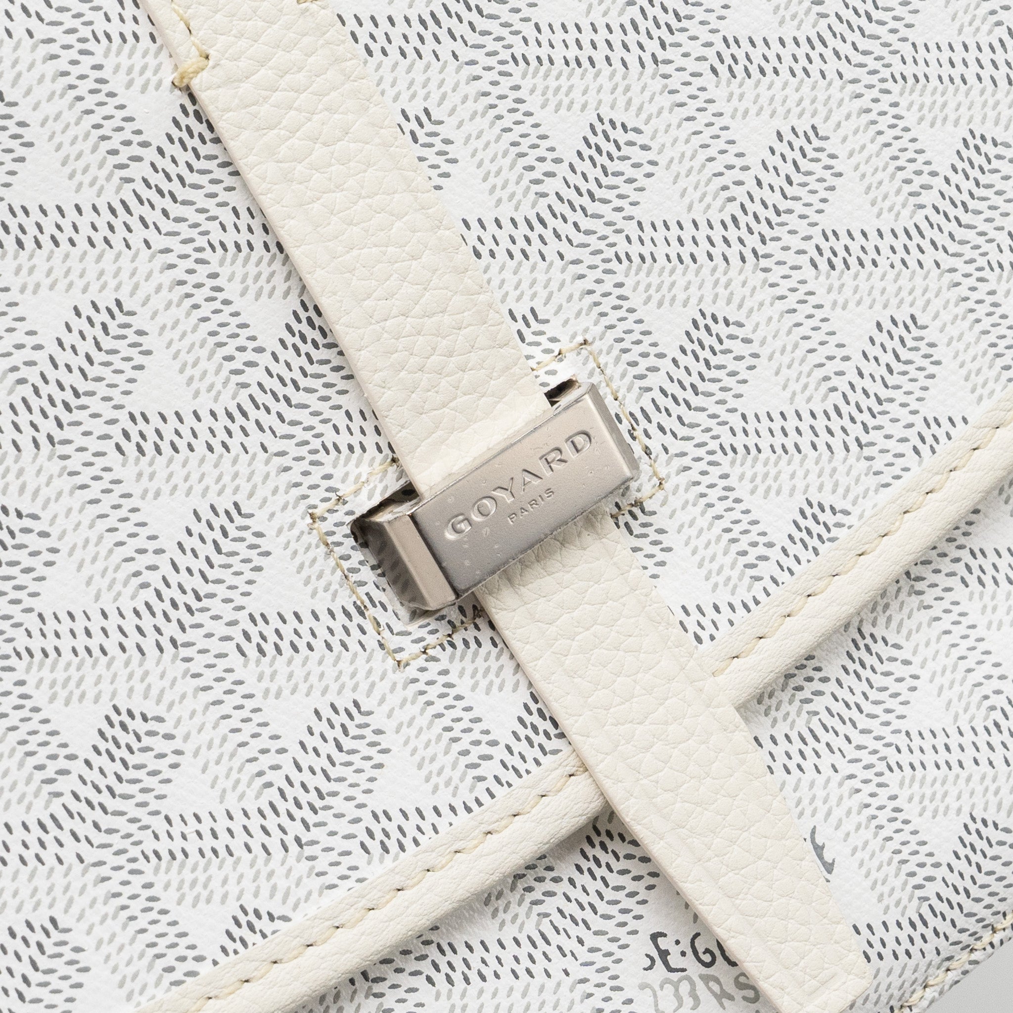 GOYARD BELVEDERE PM MESSANGER BAG GOYARDLINE CANVAS WHITE SHW - Image 8