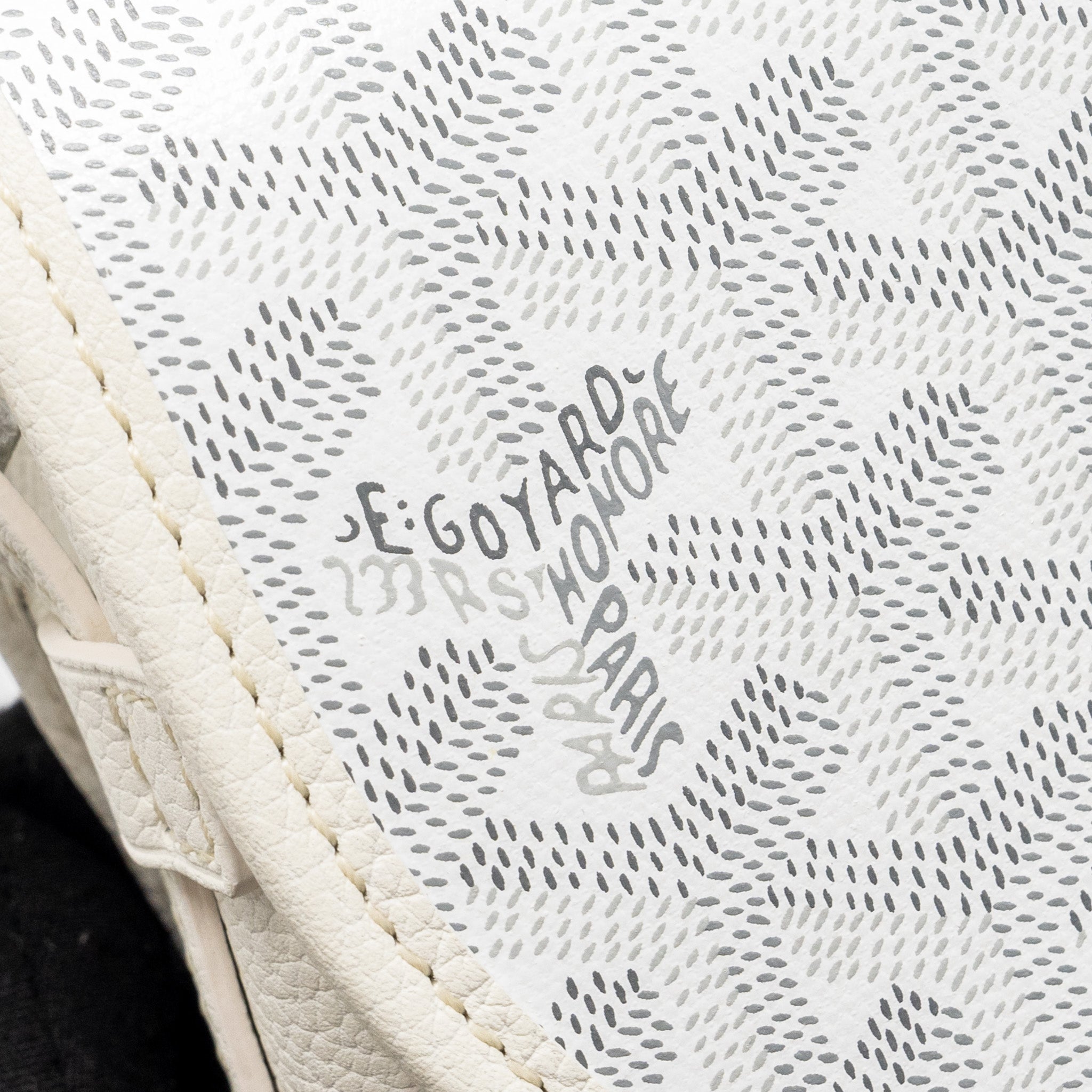 GOYARD BELVEDERE PM MESSANGER BAG GOYARDLINE CANVAS WHITE SHW - Image 9