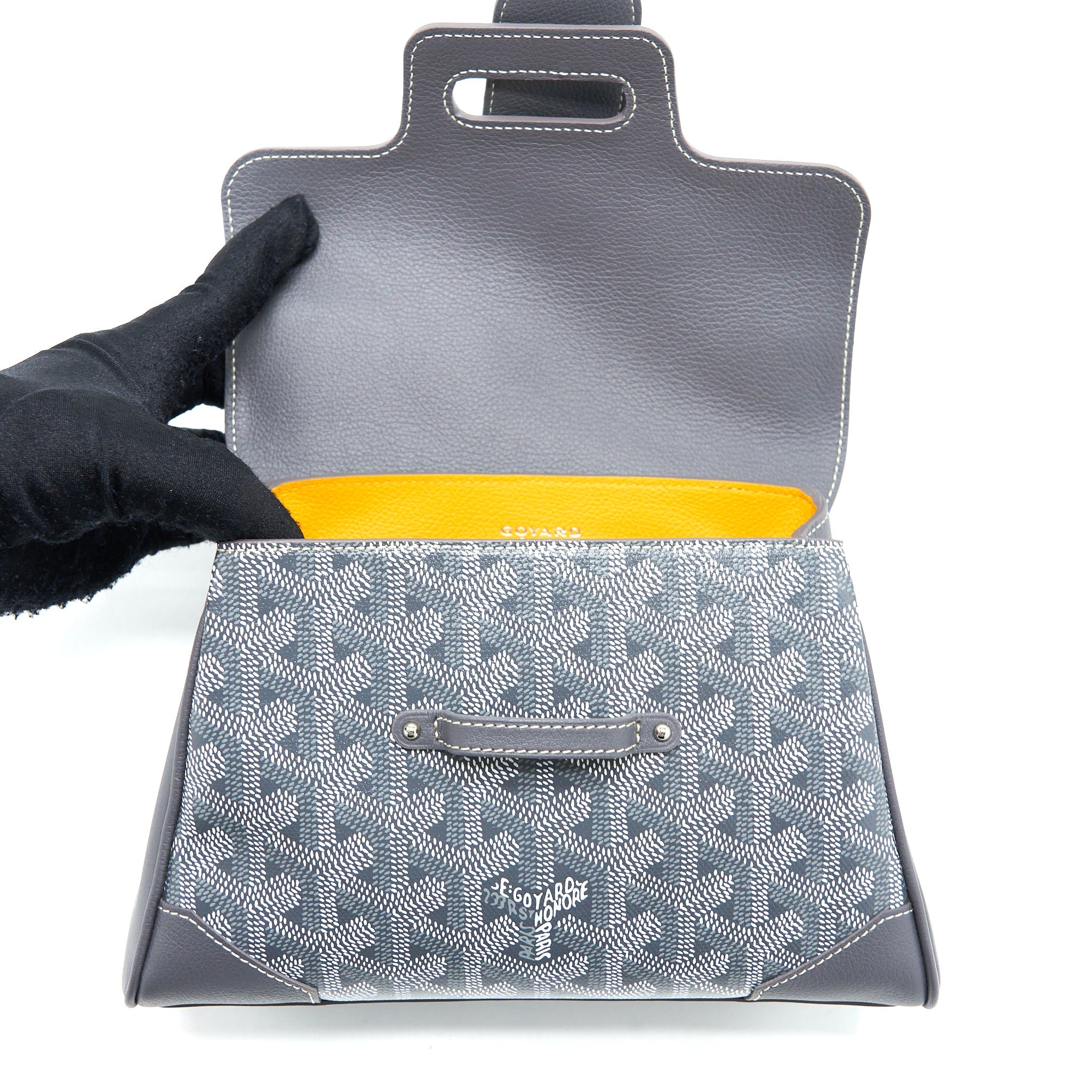 GOYARD MINI SAIGON GOYARDINE CANVAS GREY SHW - Image 10