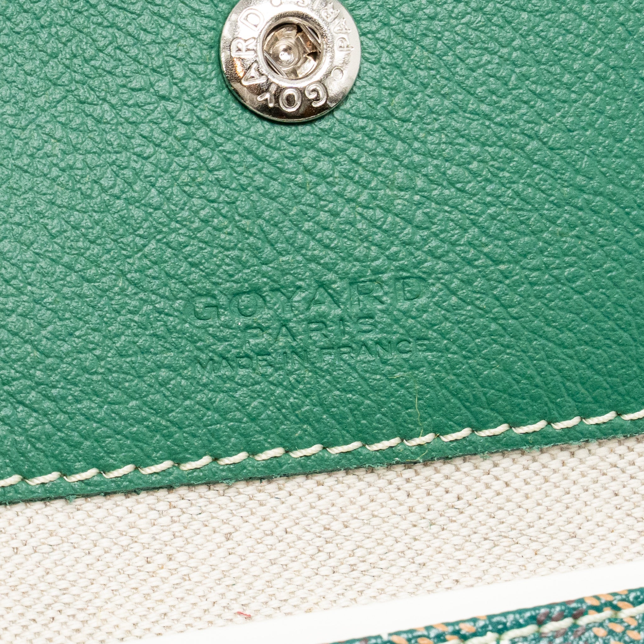 GOYARD SAINT LOUIS PM TOTE GOYARDINE CANVAS GREEN SHW - Image 13