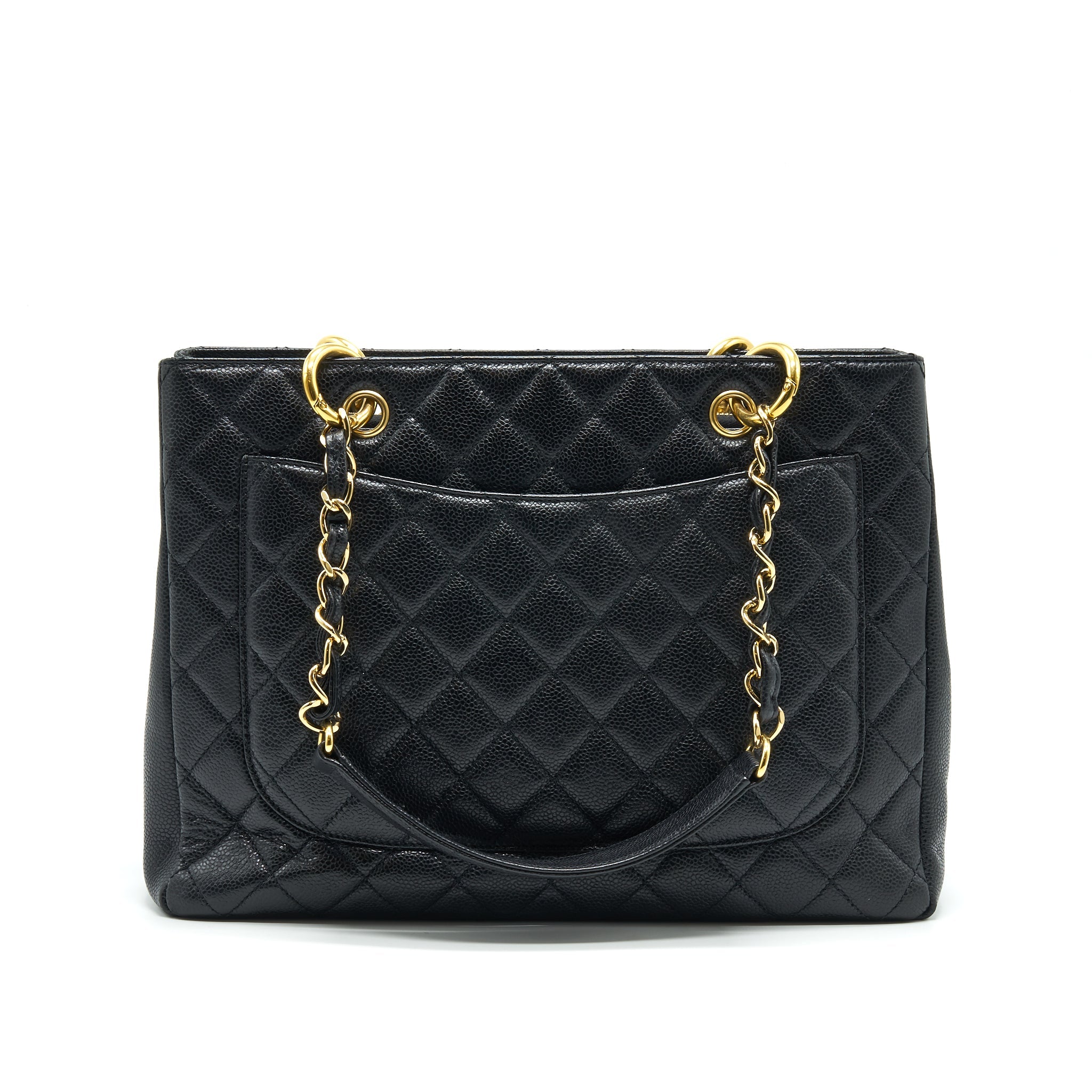 CHANEL CAVIAR GRAND SHOPPING TOTE GST BLACK - Image 2