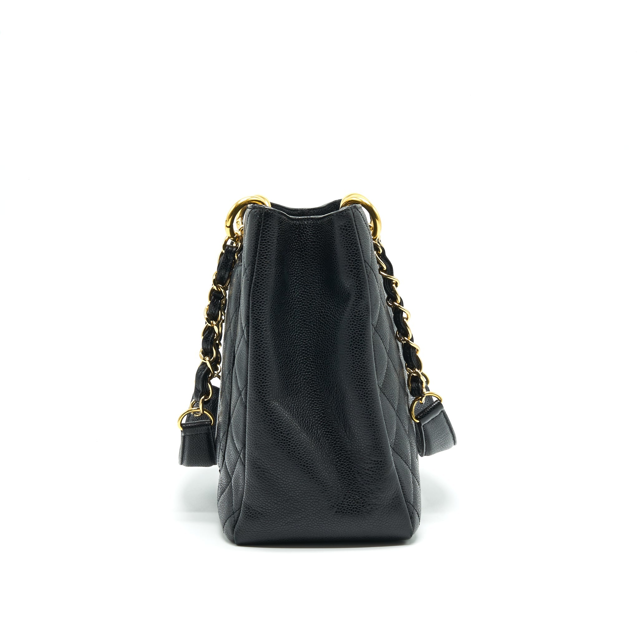 CHANEL CAVIAR GRAND SHOPPING TOTE GST BLACK - Image 6