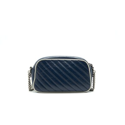Alternative view of GUCCI SMALL GG MARMONT BAG NAVY