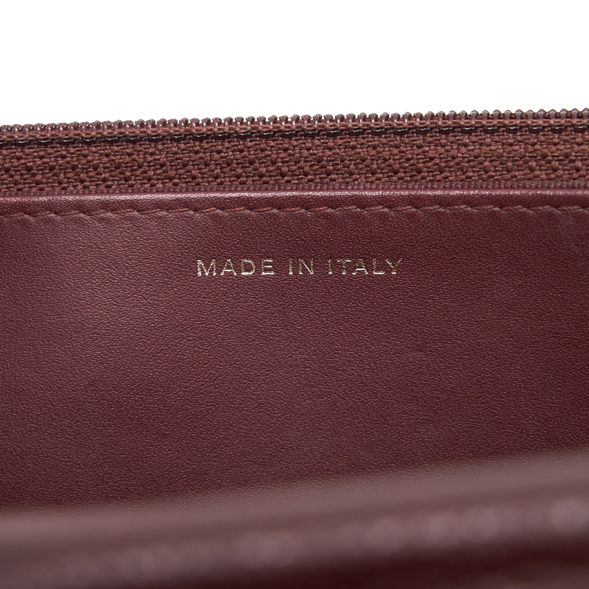 CHANEL BURGUNDY WALLET ON CHAIN CAVIAR GHW - Image 11