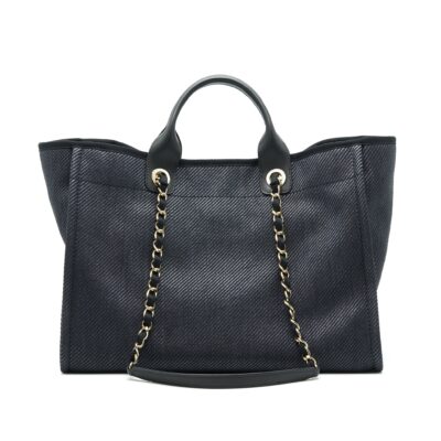 Alternative view of CHANEL MEDIUM DEAUVILLE TOTE IN BLACK GHW