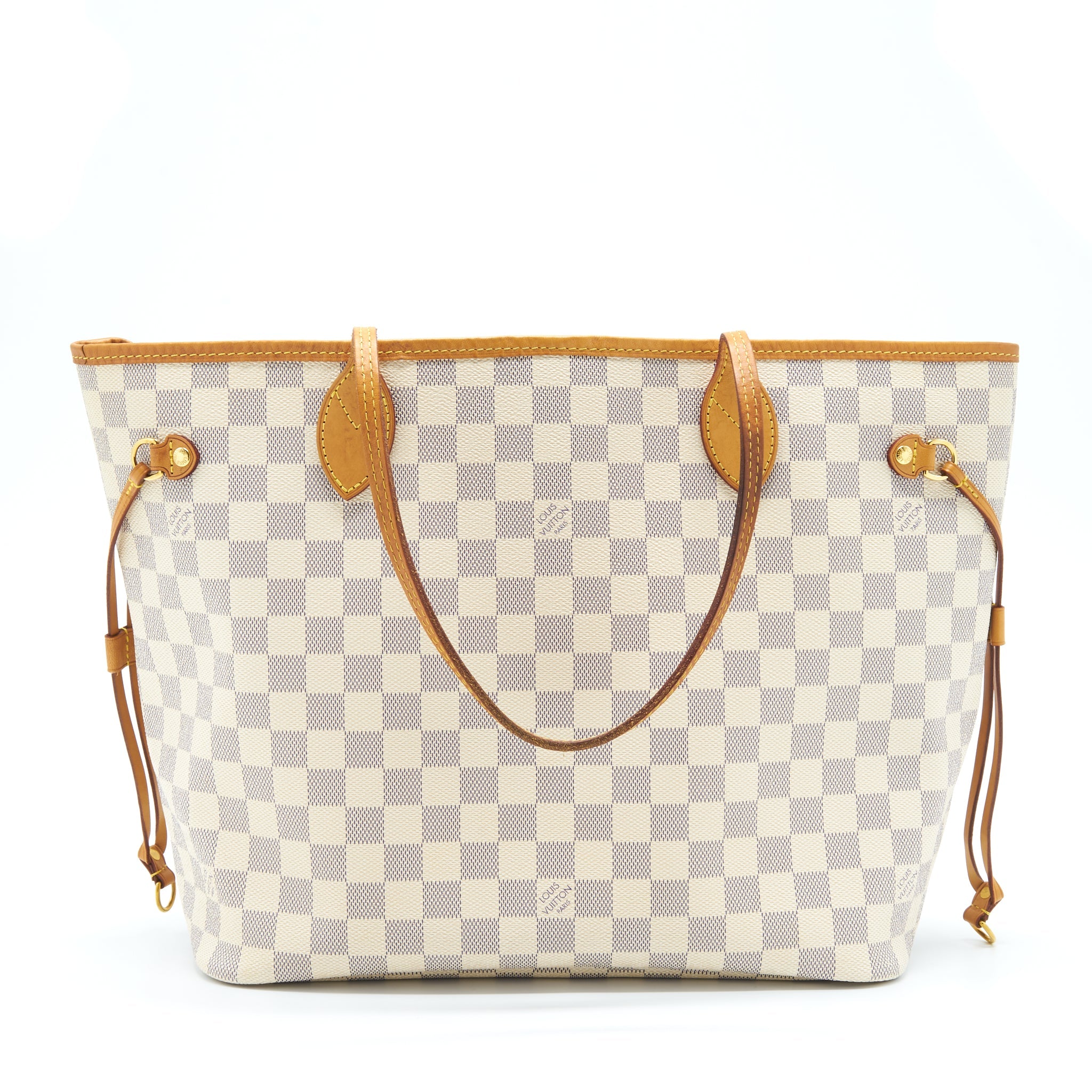 LOUIS VUITTON NEVERFULL MM DAMIER AZUR GHW - Image 2