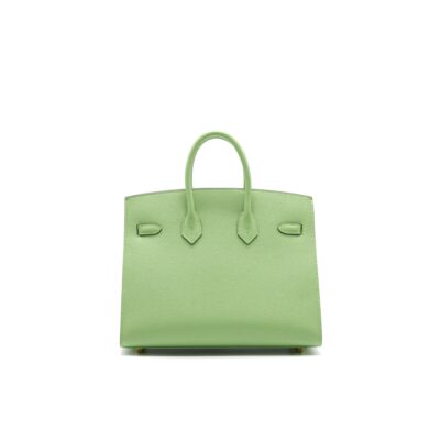 Alternative view of HERMES BIRKIN 25 SELLIER VERT CRIQUET GHW